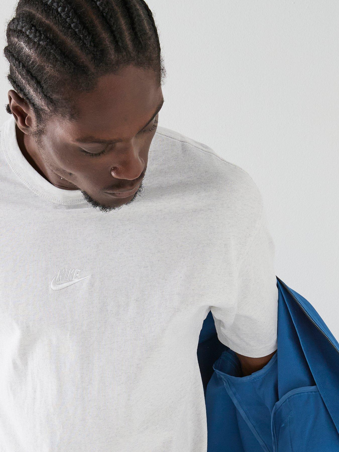 Image 4 of 7 of Nike Mens Sportswear Premium Essentials Loose T-Shirt - White