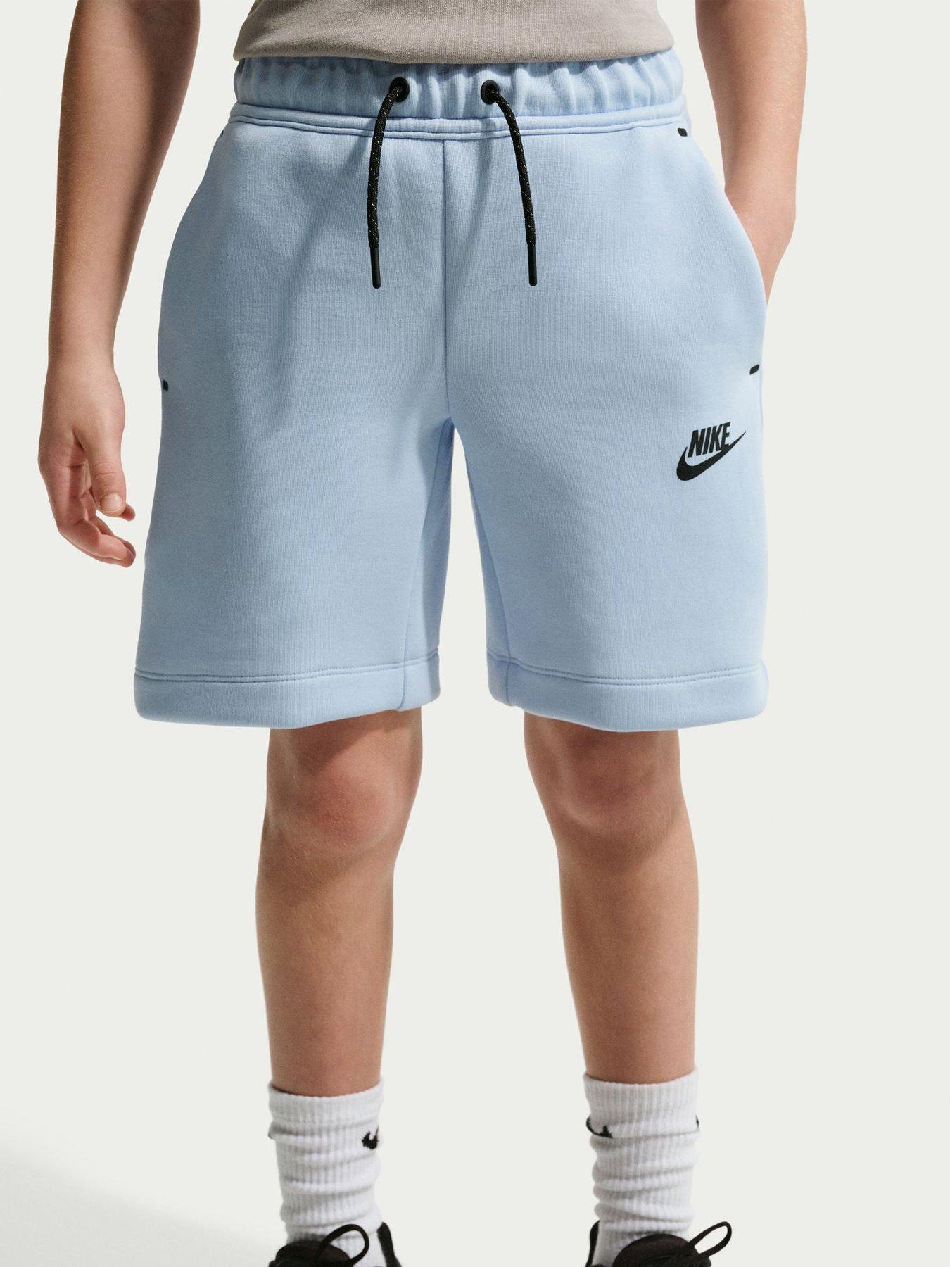 Nike Big Kids Tech Fleece Boys Shorts - Blue
