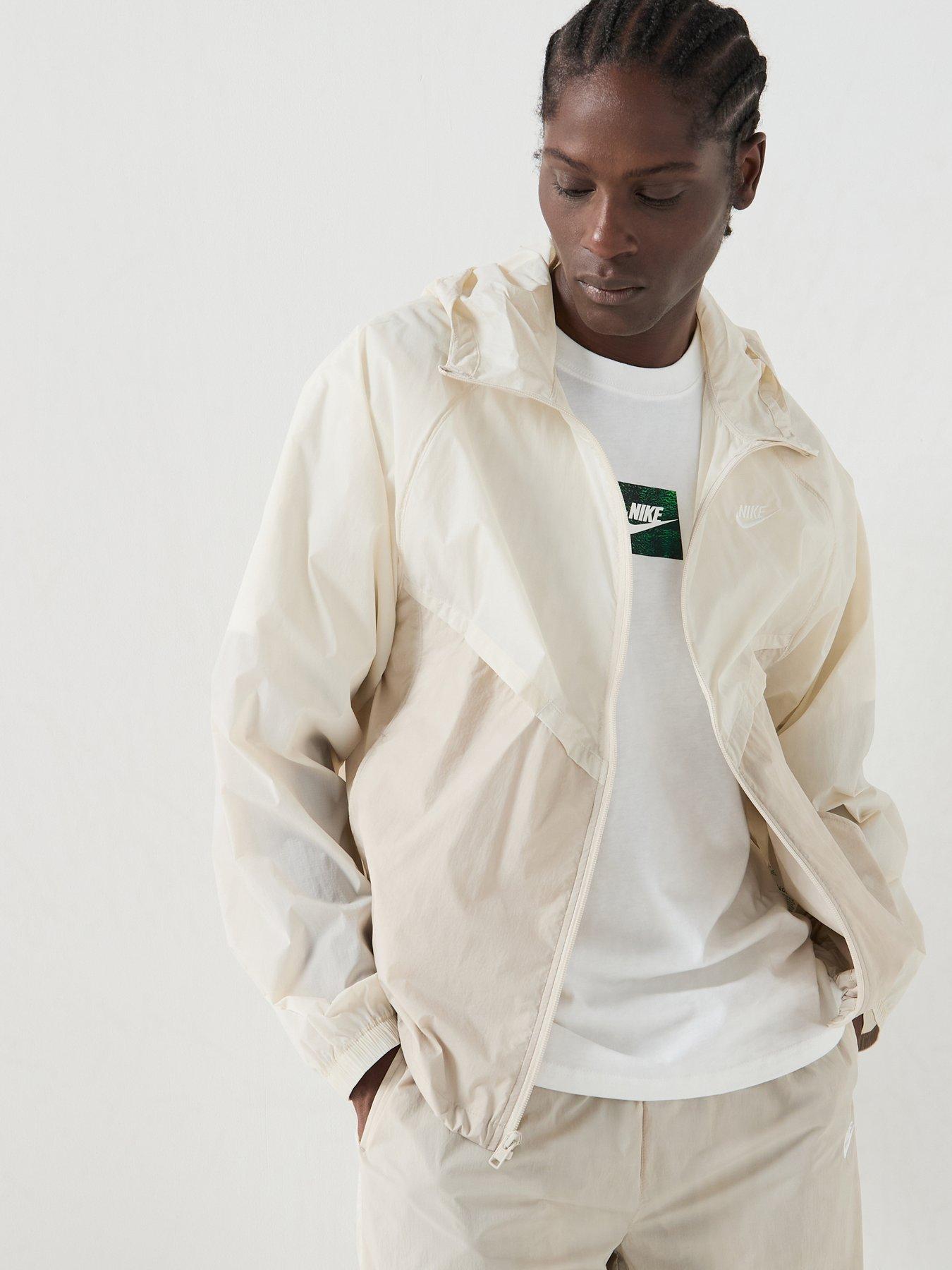 Nike Mens Windrunner Lightweight Unlined Uv Jacket, Lt Orewood Brn/Cream Ii/White, Size M, Men