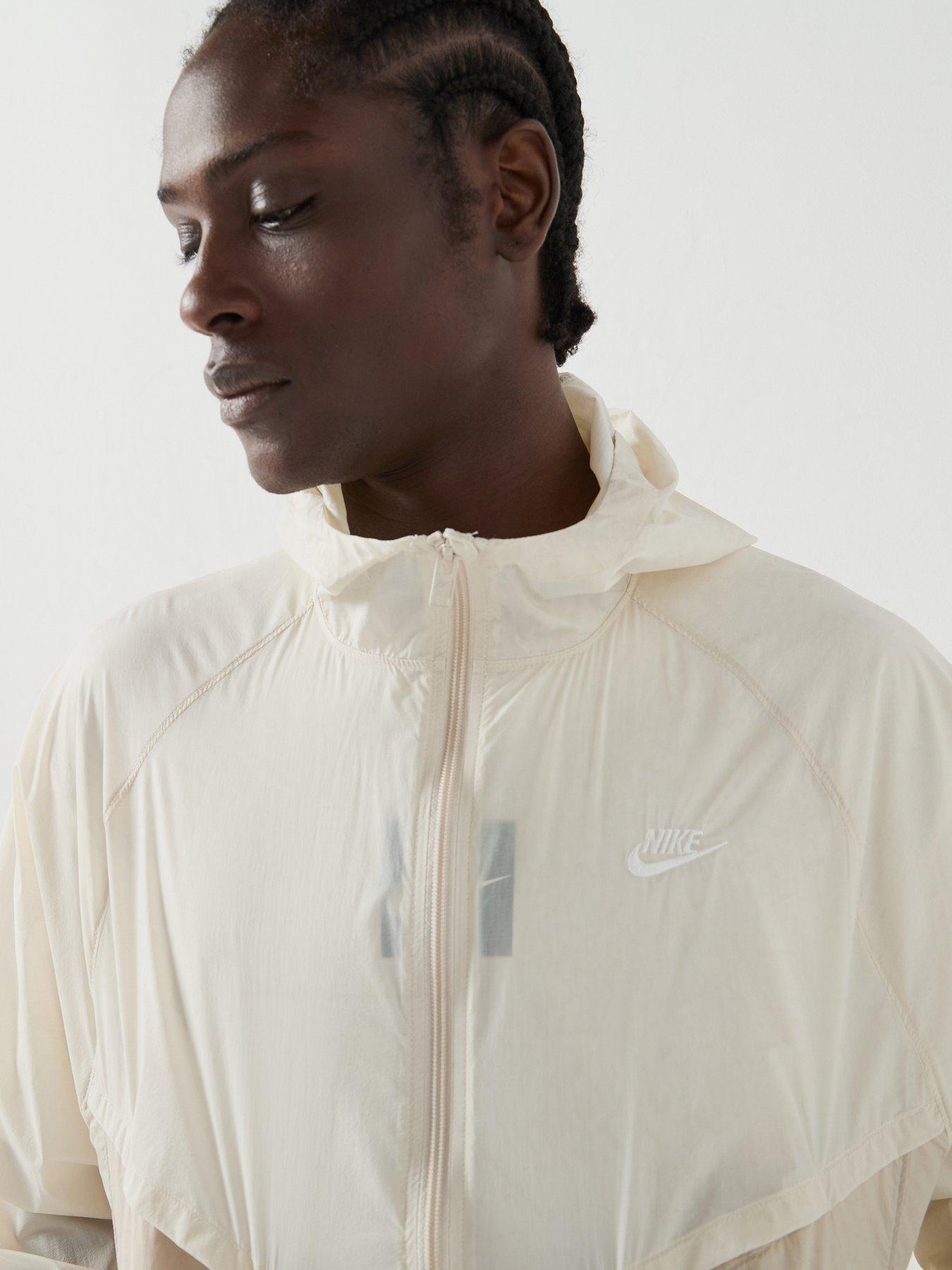 Image 4 of 7 of Nike Mens Windrunner Lightweight Unlined Uv Jacket - Cream