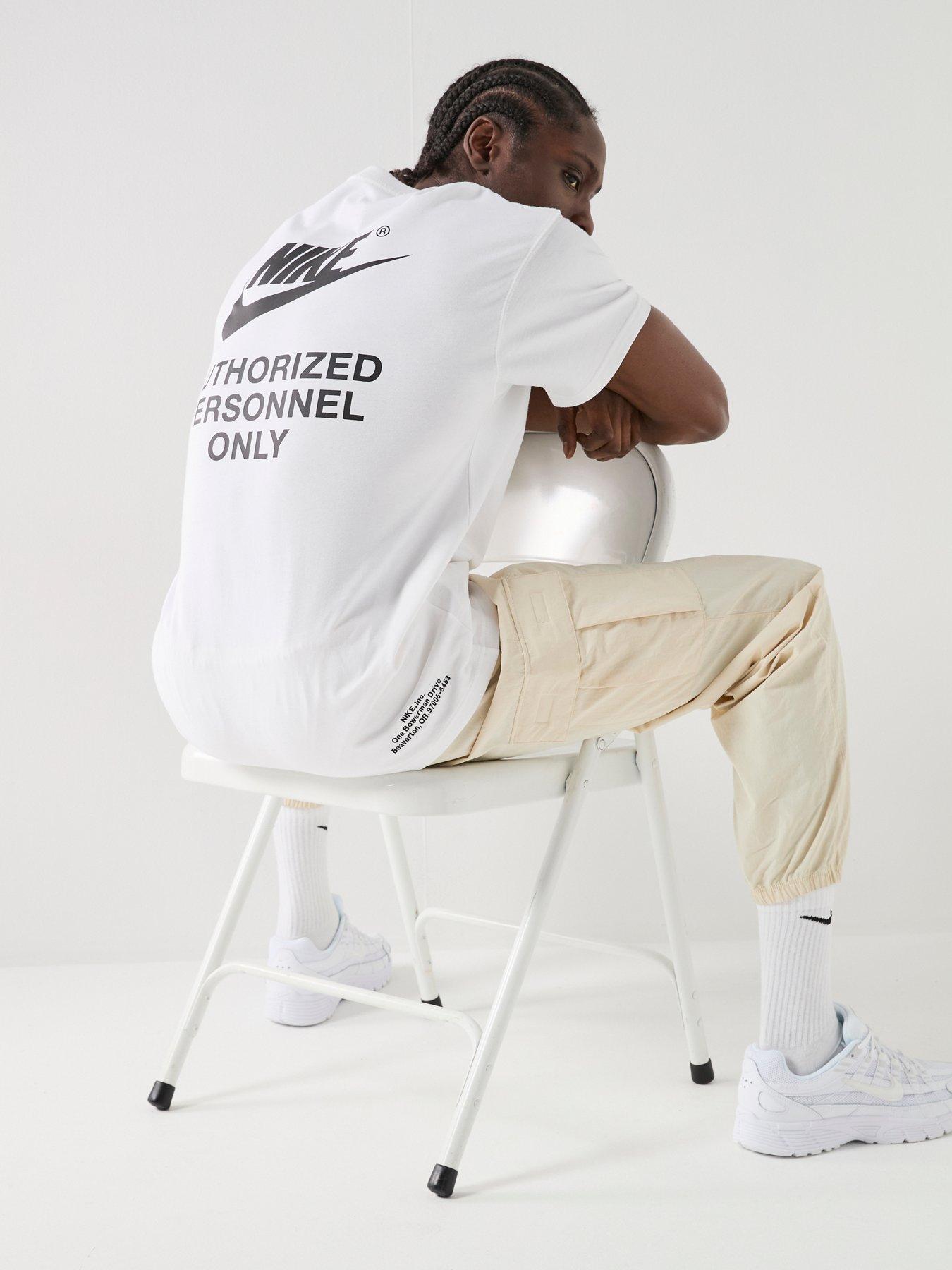 Nike Mens Sportswear Authorised Personnel T-Shirt - White