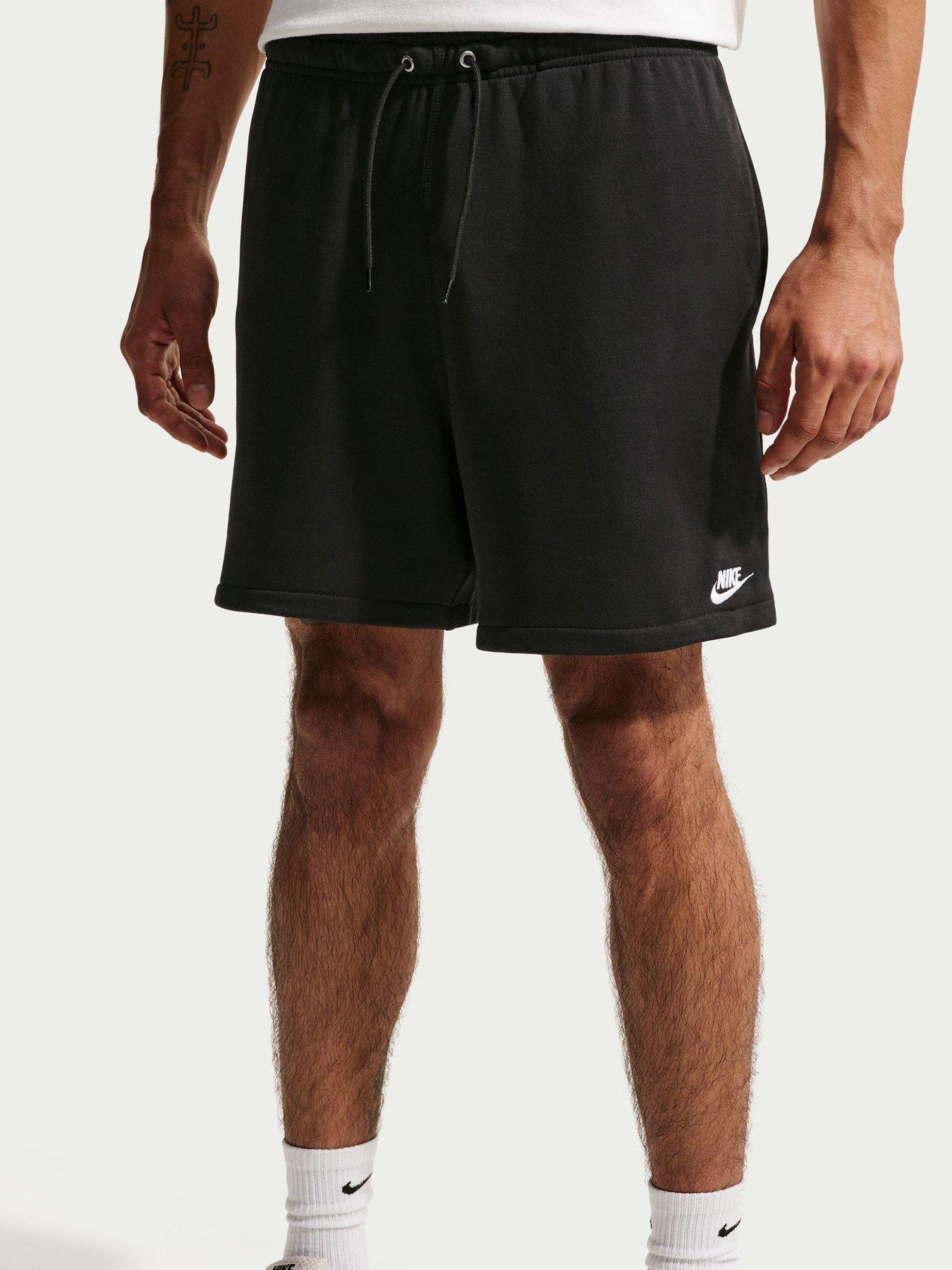 Nike Mens Club Flow French Terry Shorts - Black