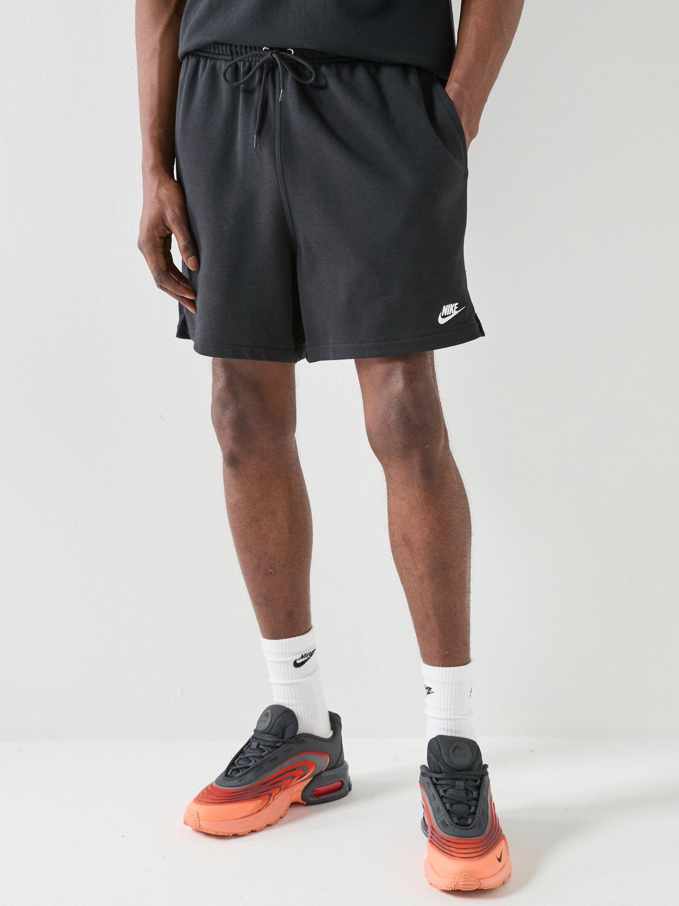 Nike Mens Club Flow French Terry Shorts - Black
