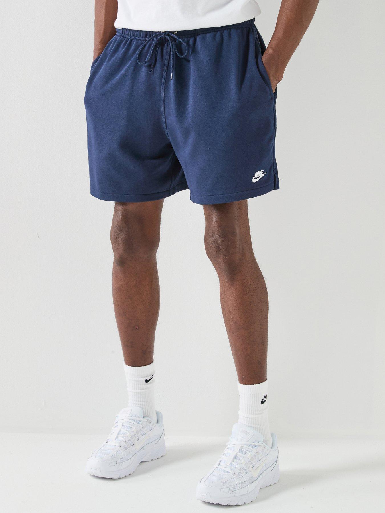 Nike Mens Club Flow French Terry Shorts - Navy