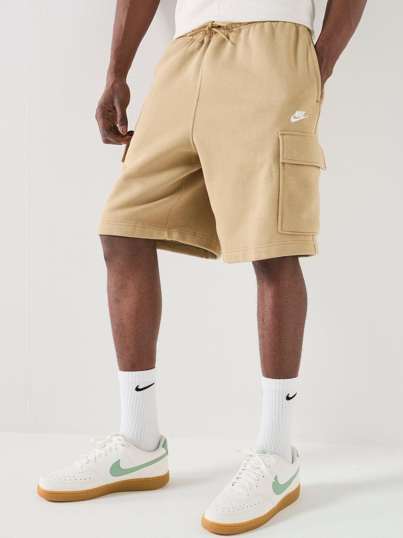 Nike Mens Club Cargo Shorts, Parachute Beige/Parachute Beig, Size L, Men