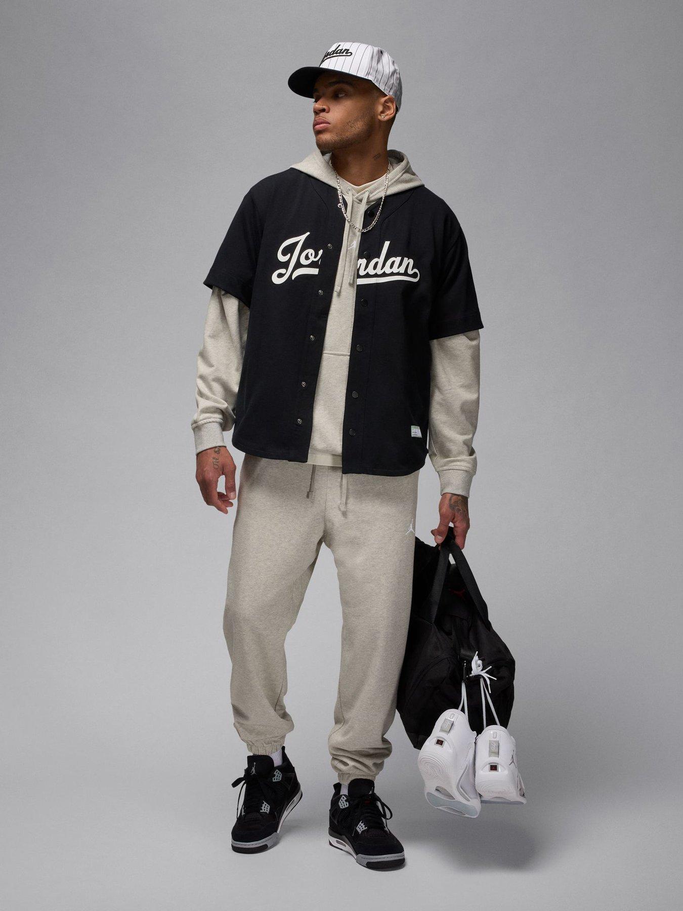 Image 3 of 6 of Jordan Nike Mens Dri-FIT Sport Pullover Hoodie - Black