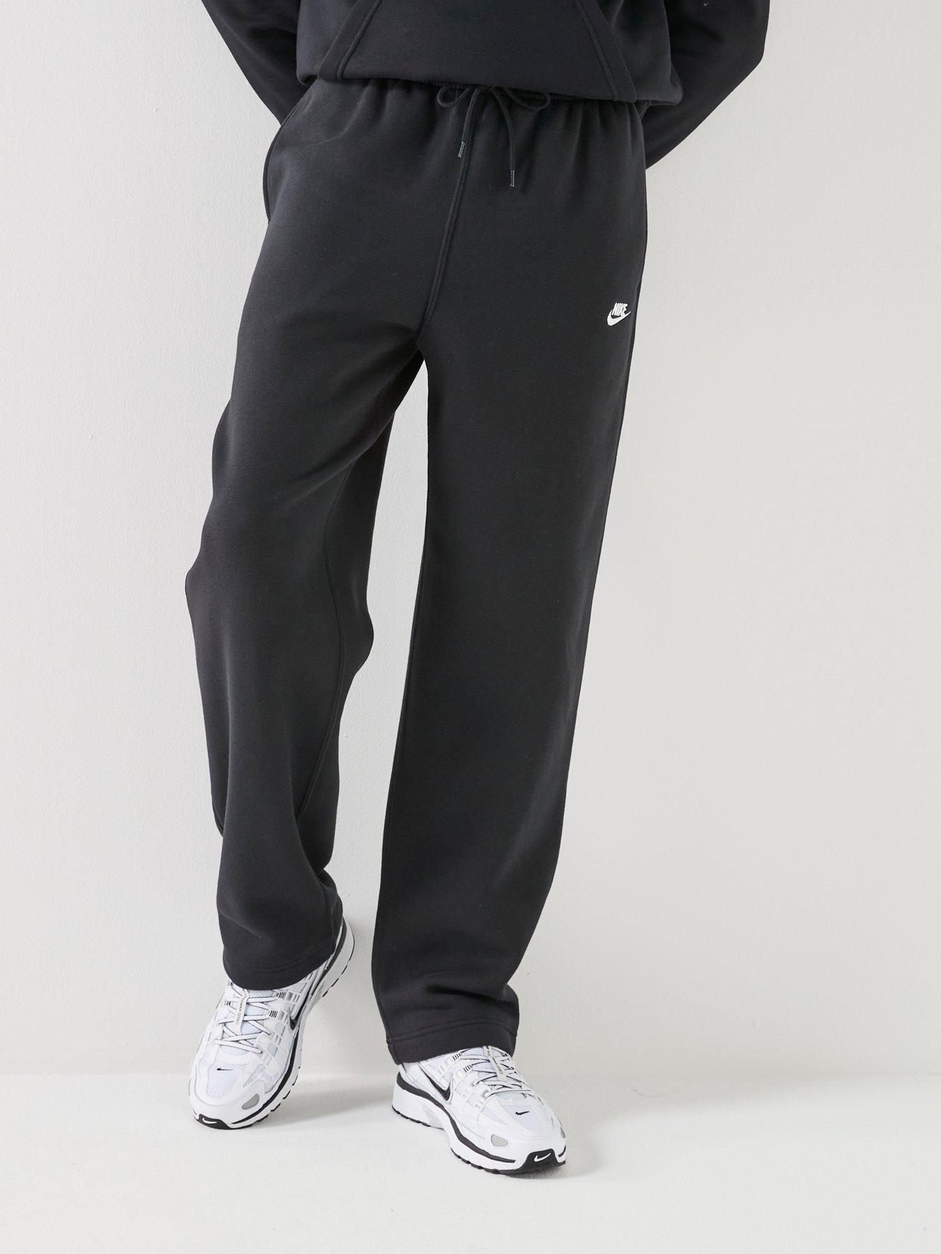 Image 1 of 7 of Nike Mens Club Open Hem Pants - Black