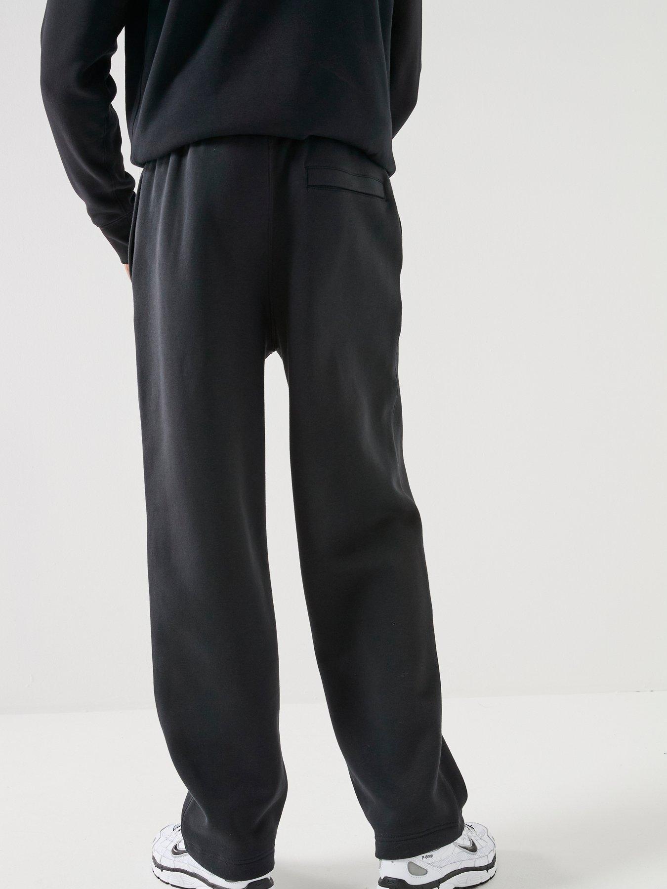 Image 2 of 7 of Nike Mens Club Open Hem Pants - Black