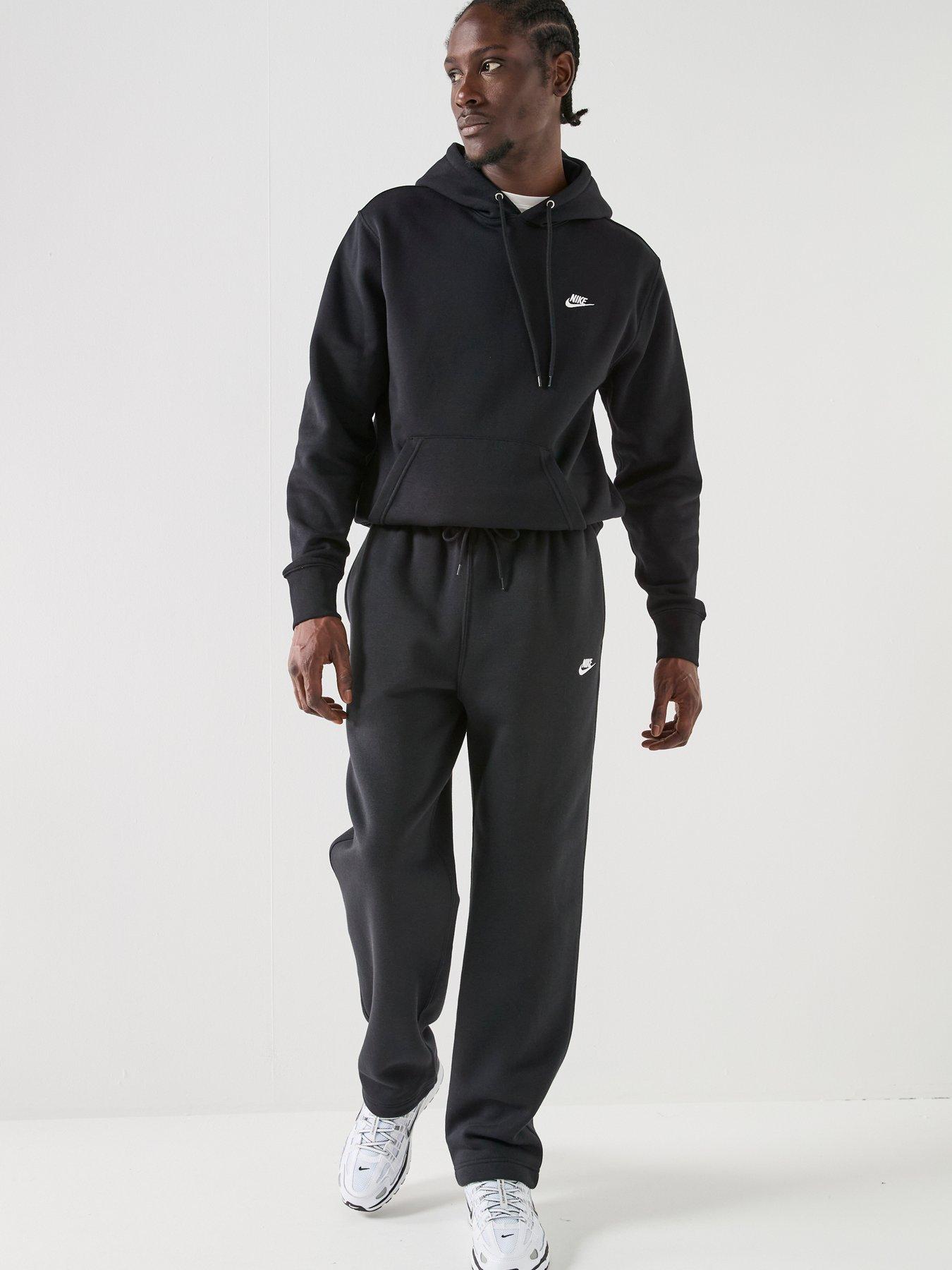 Image 3 of 7 of Nike Mens Club Open Hem Pants - Black