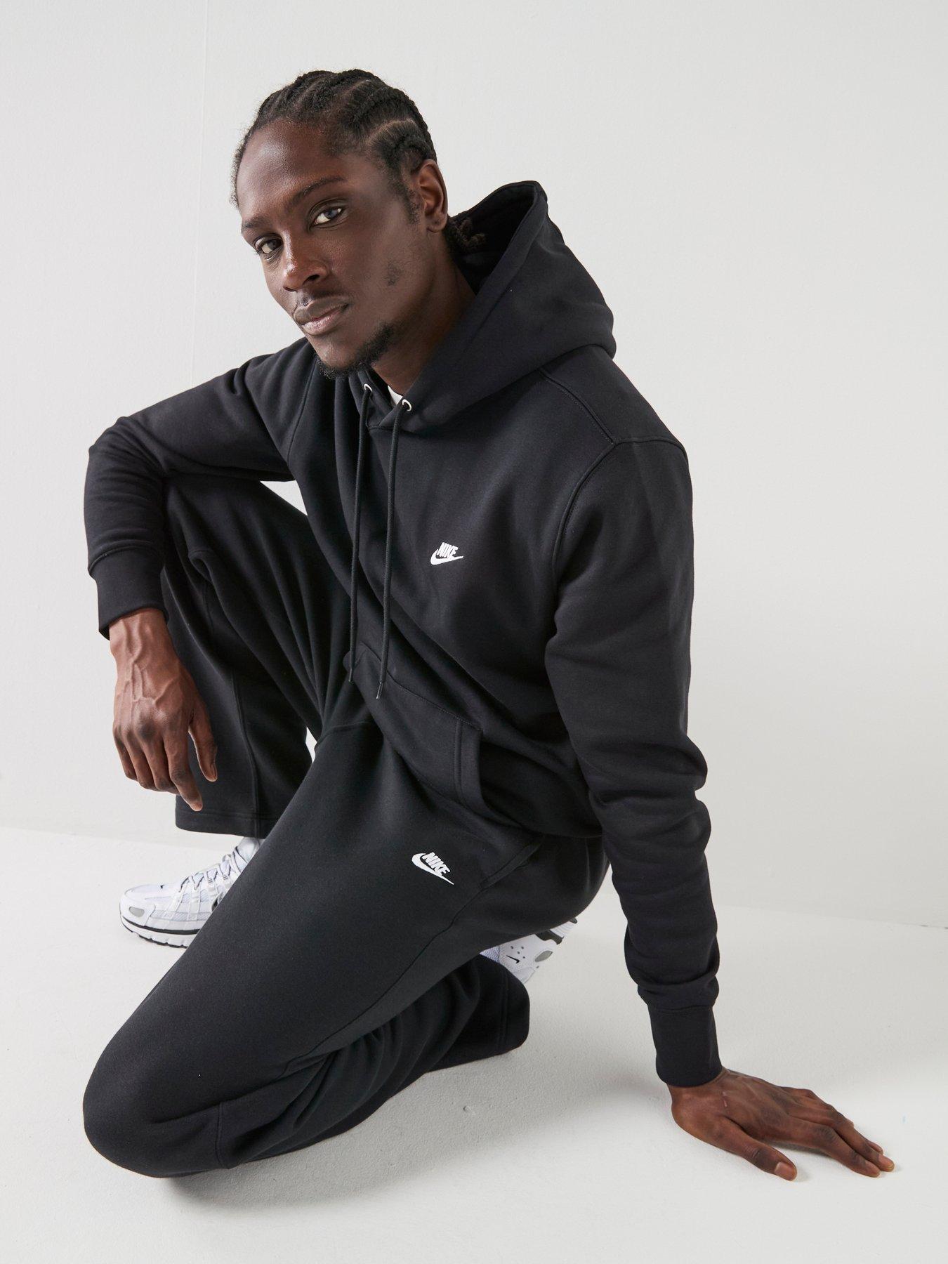 Image 5 of 7 of Nike Mens Club Open Hem Pants - Black