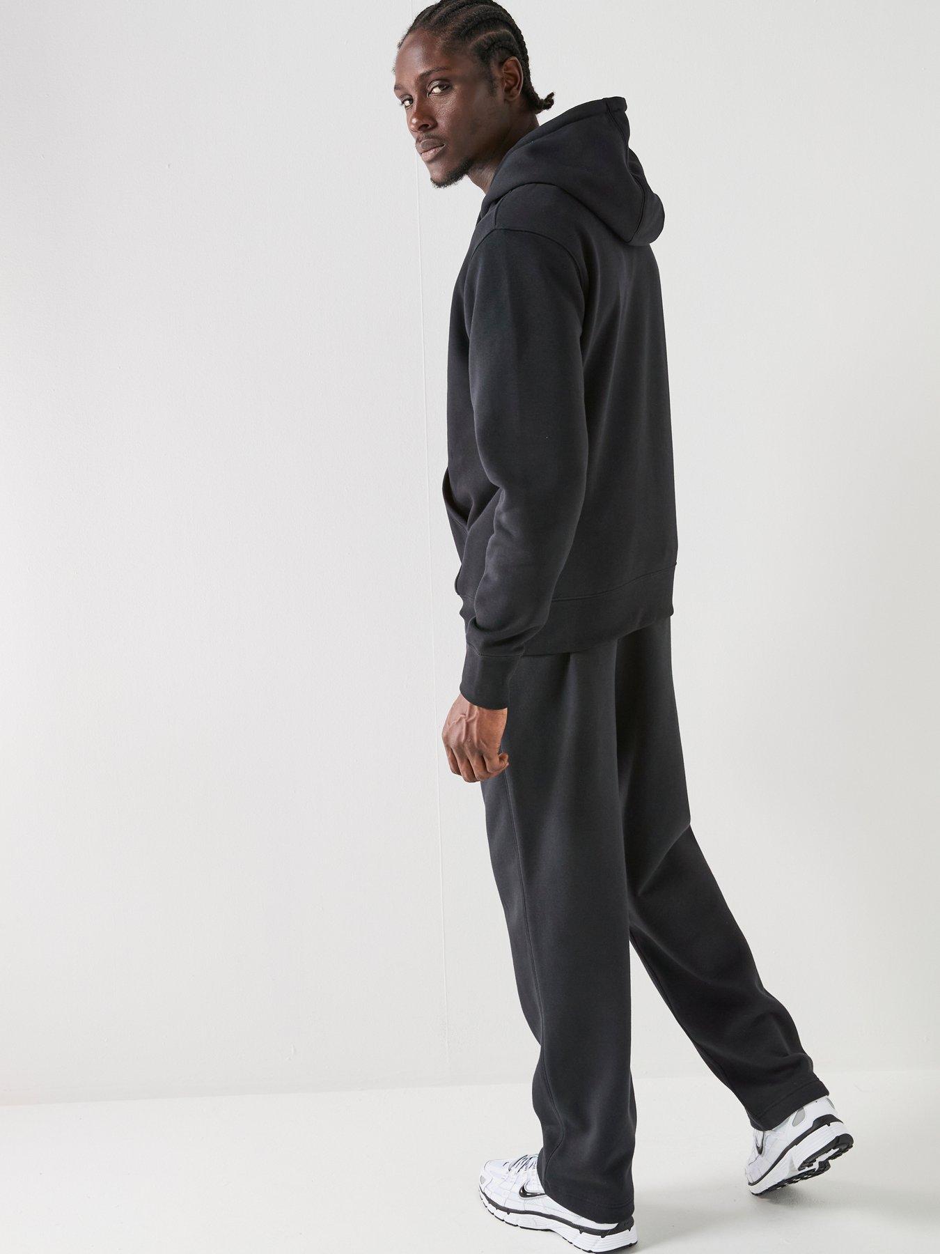 Image 6 of 7 of Nike Mens Club Open Hem Pants - Black