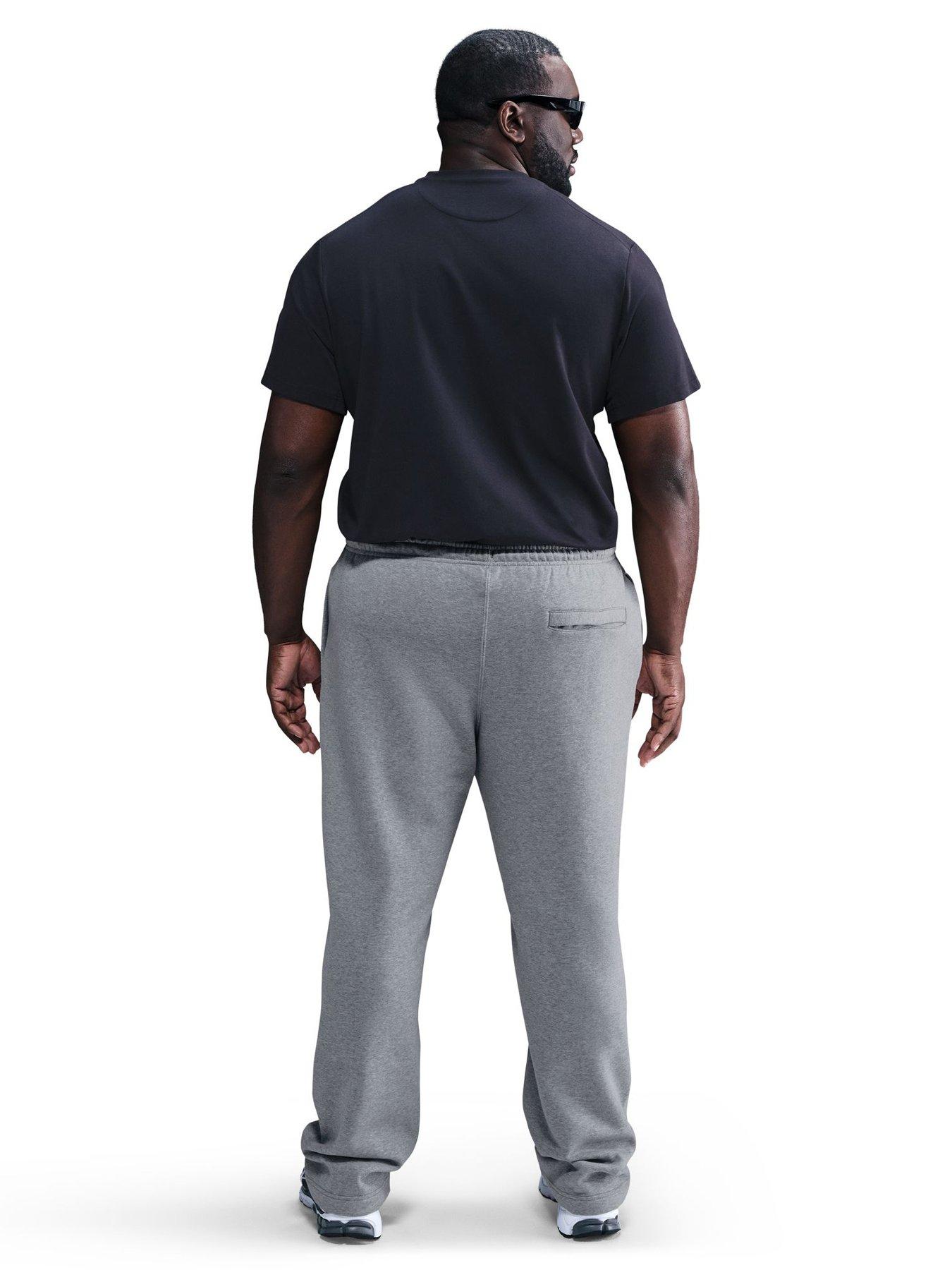 Image 2 of 5 of Nike Mens Club Open Hem Pants - Grey