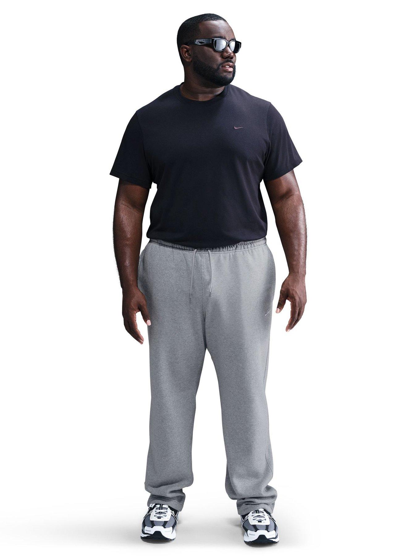 Image 3 of 5 of Nike Mens Club Open Hem Pants - Grey