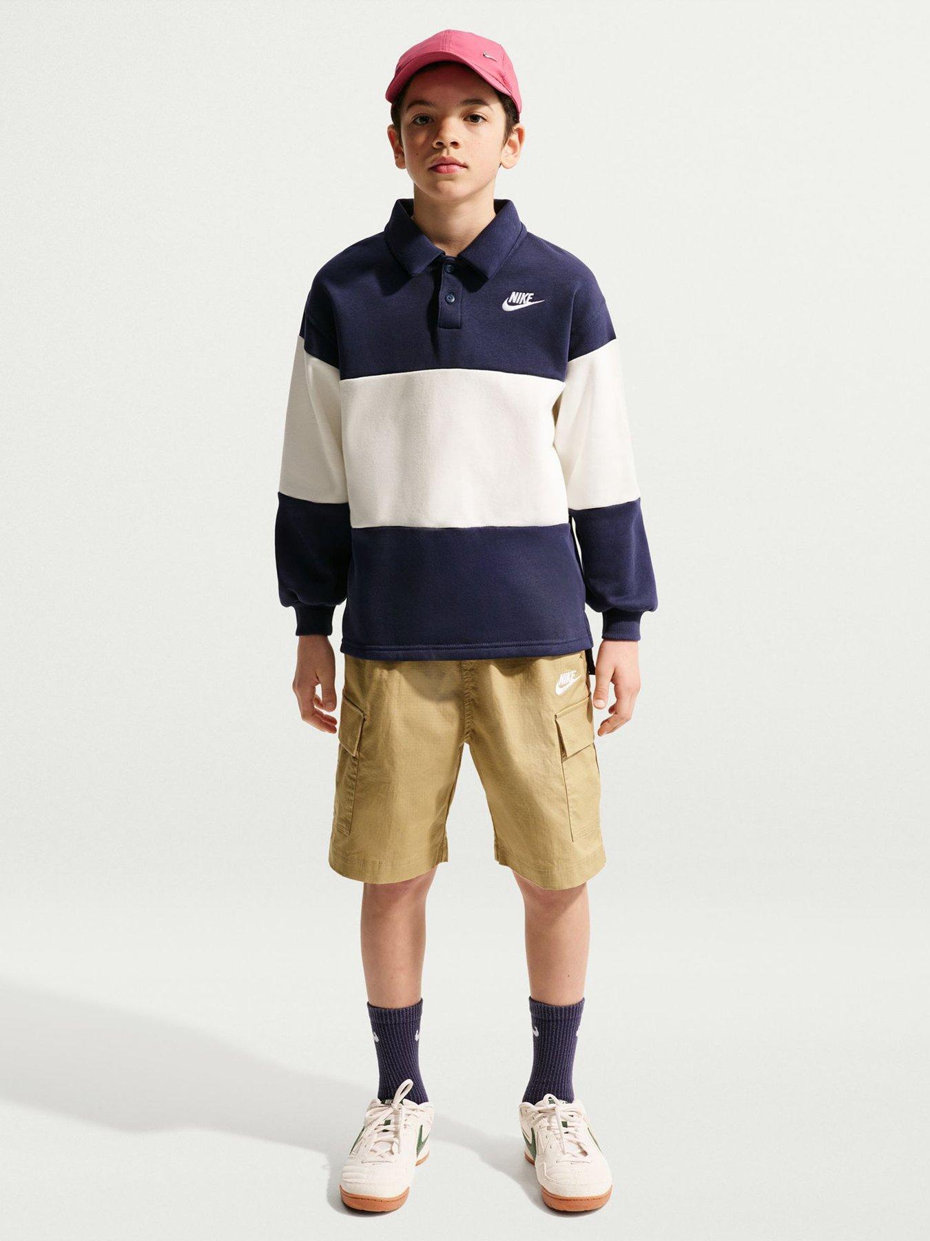 Nike Big Kids Sportswear Club Woven Cargo Shorts - Brown