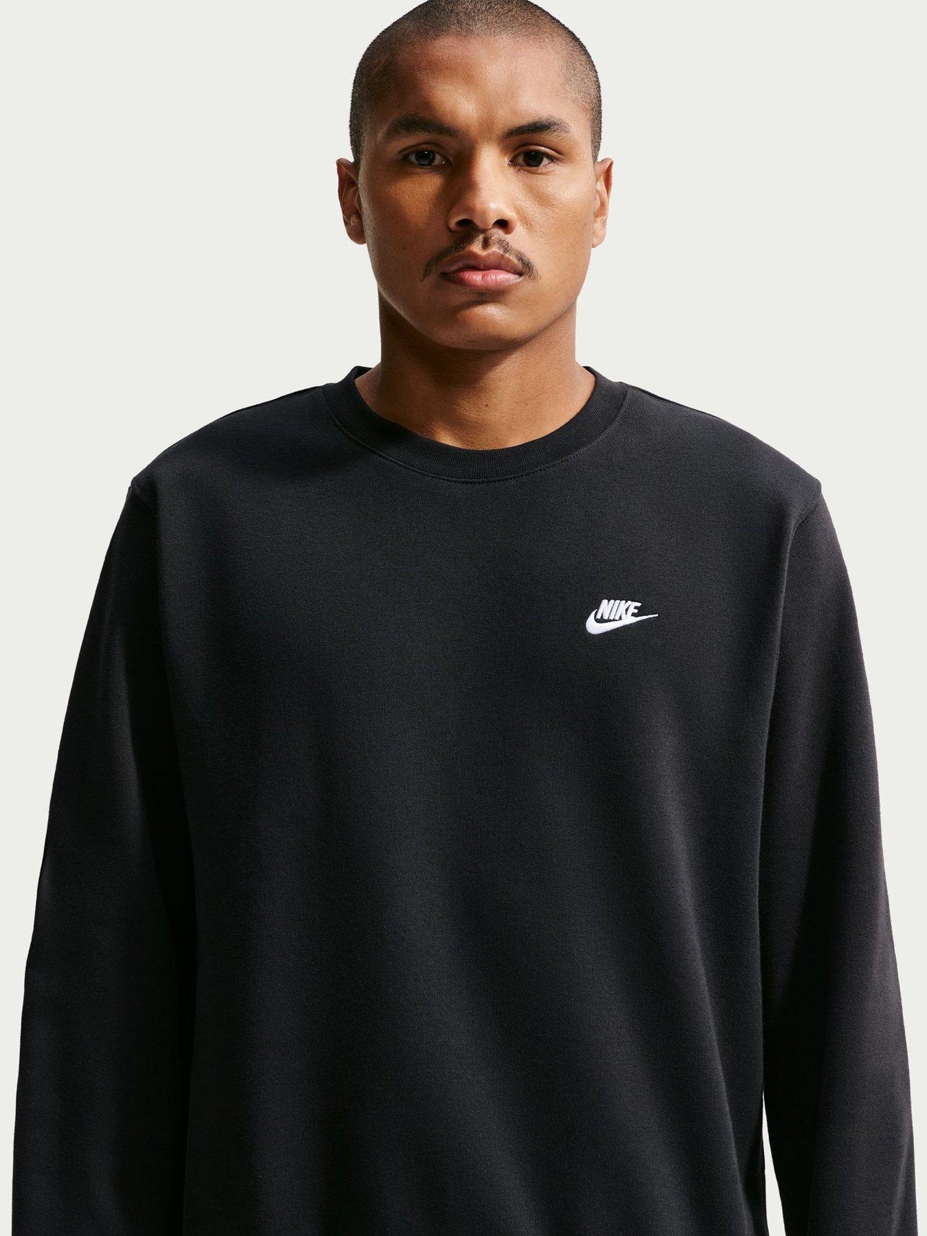 Image 1 of 5 of Nike Mens Club Crew Sweatshirt - Black