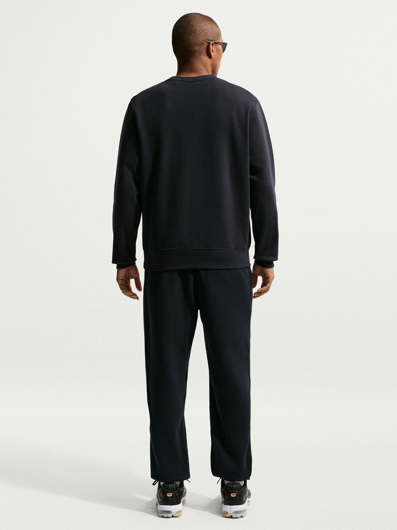 Image 2 of 5 of Nike Mens Club Crew Sweatshirt - Black