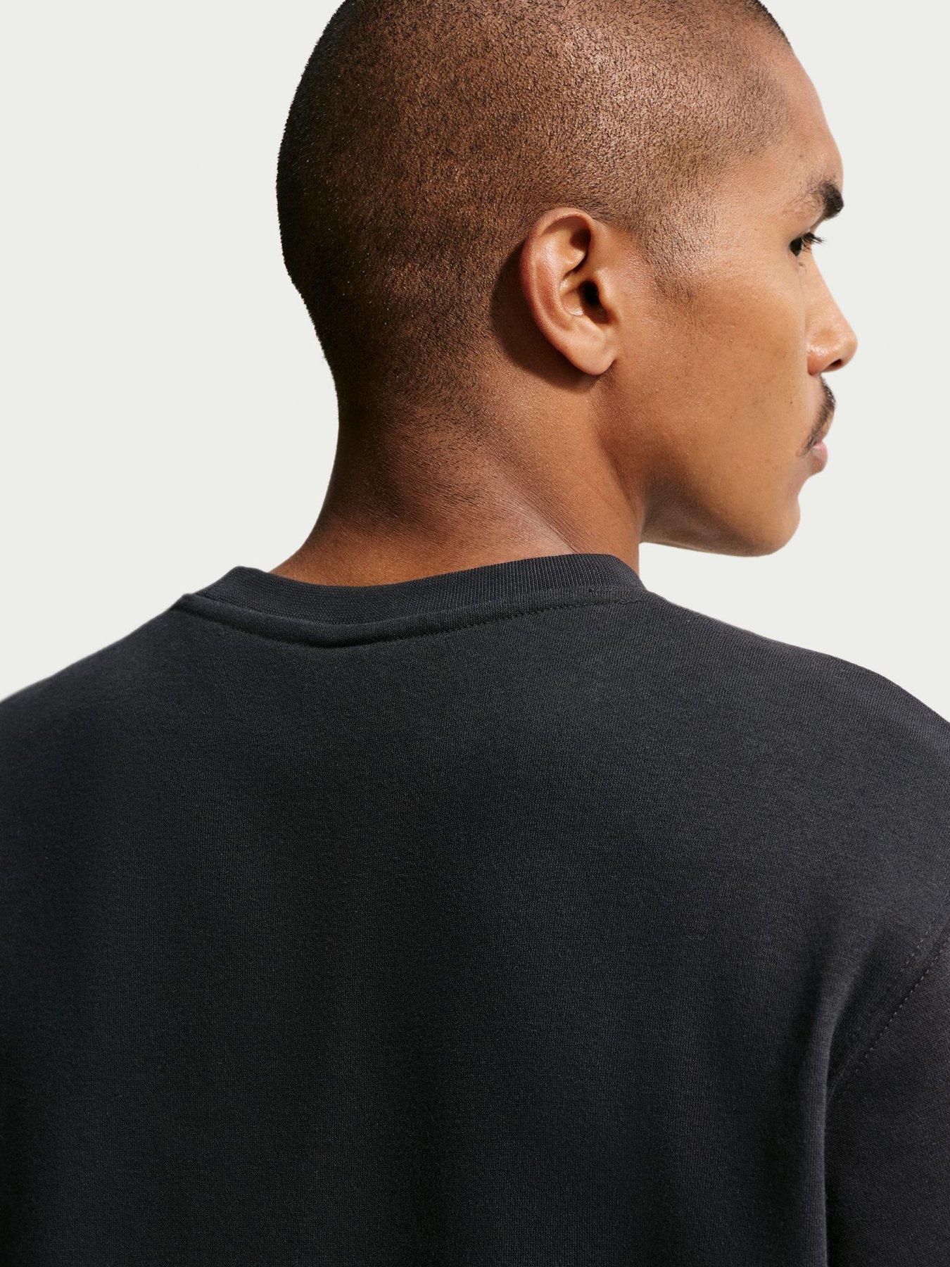 Image 4 of 5 of Nike Mens Club Crew Sweatshirt - Black