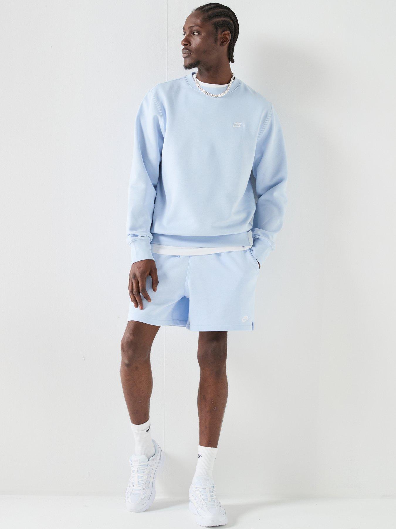 Image 3 of 7 of Nike Mens Club Crew Sweatshirt - Blue