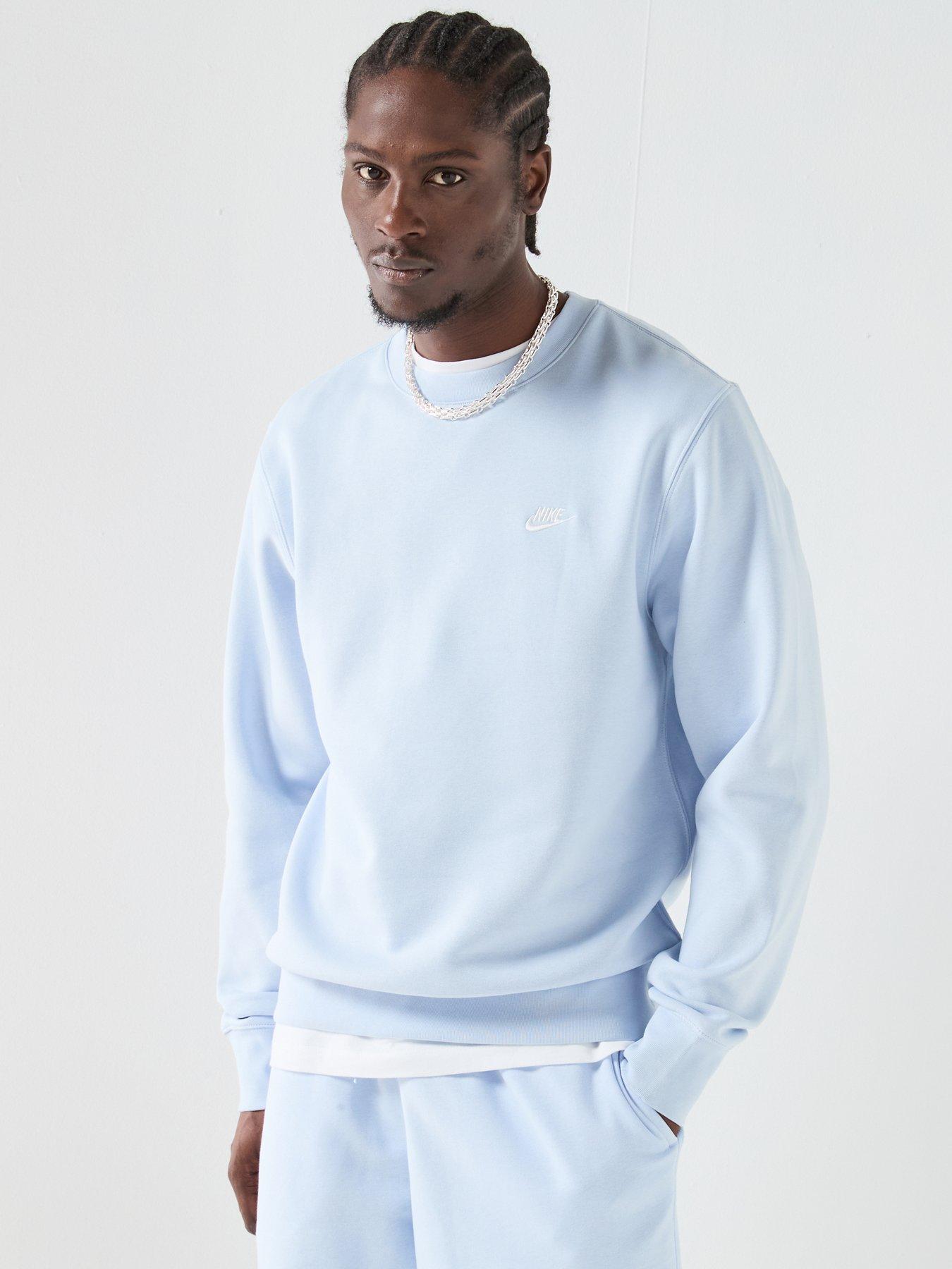 Image 5 of 7 of Nike Mens Club Crew Sweatshirt - Blue
