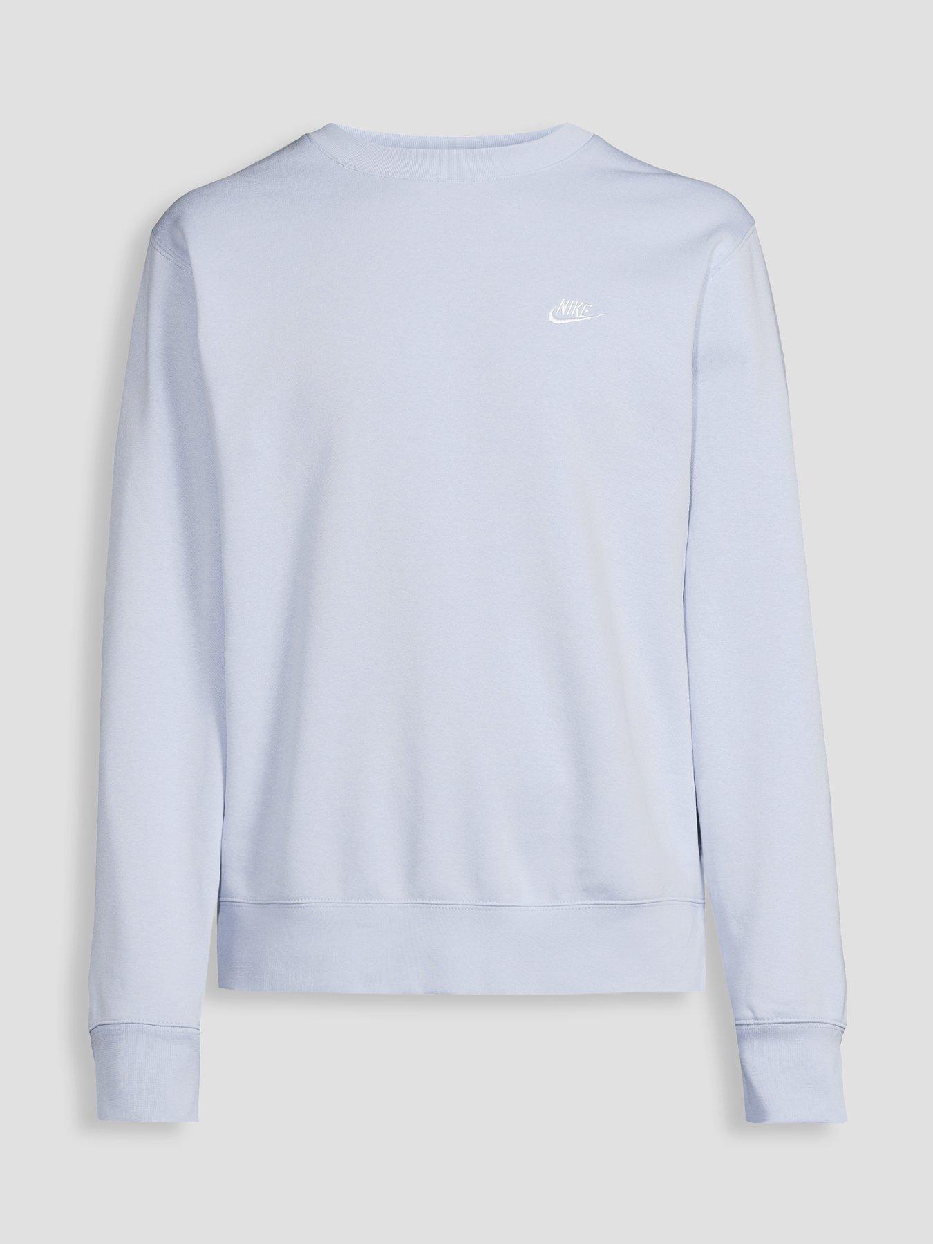Image 7 of 7 of Nike Mens Club Crew Sweatshirt - Blue