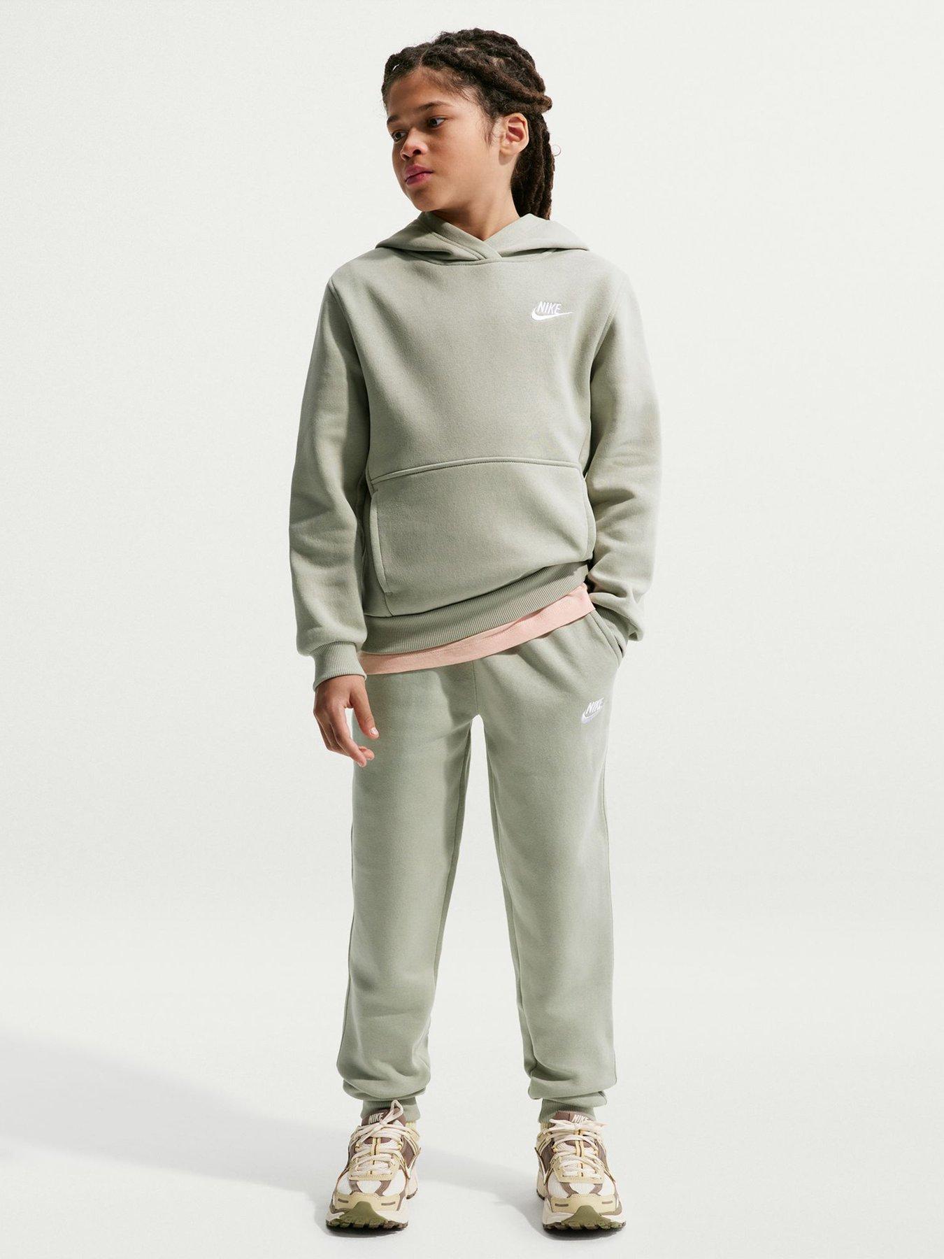 Nike Big Kids Sportswear Club Joggers, Spruce Fog/White, Size Xs