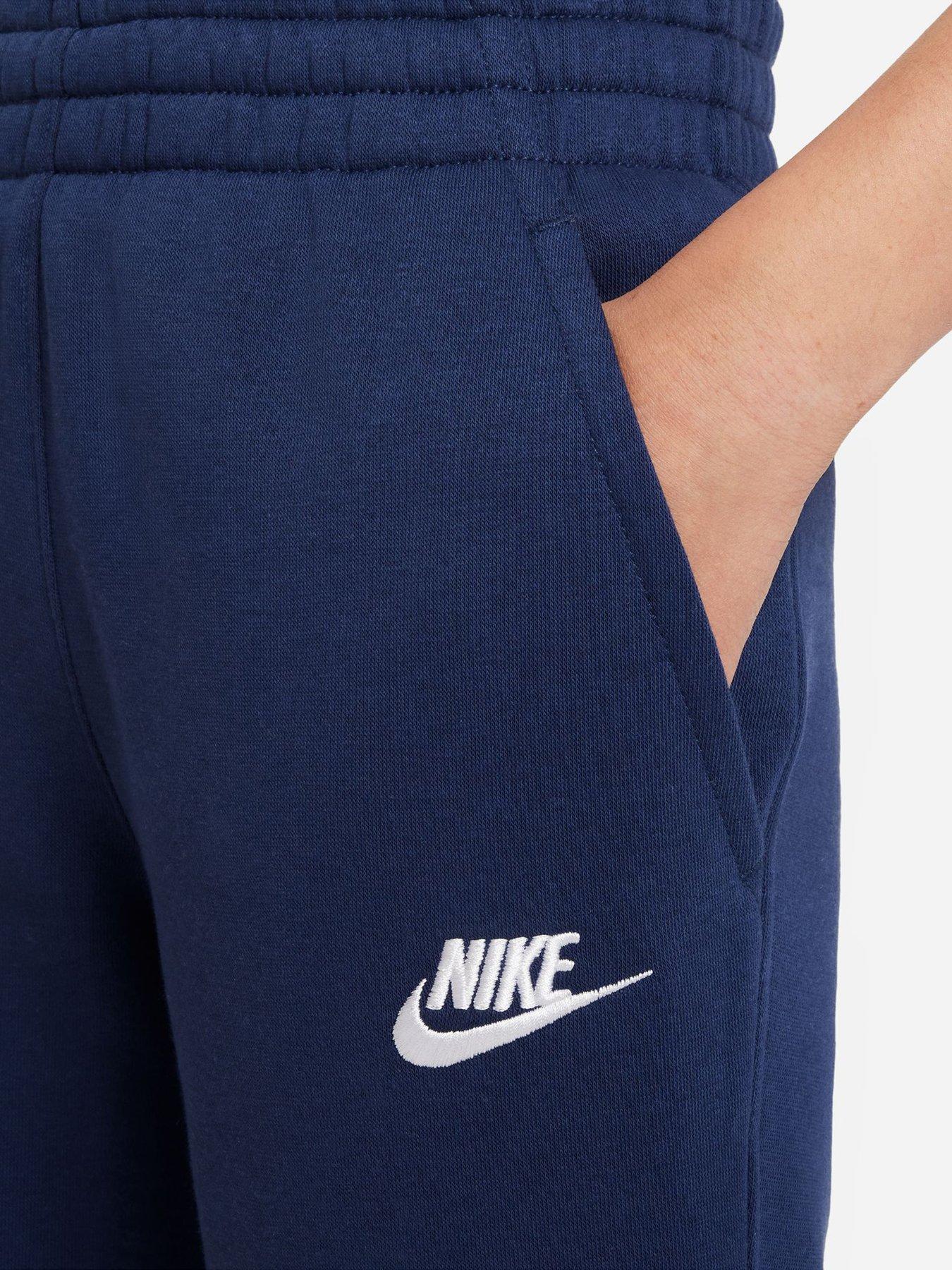 Image 4 of 6 of Nike Big Kids Sportswear Club Joggers - Navy