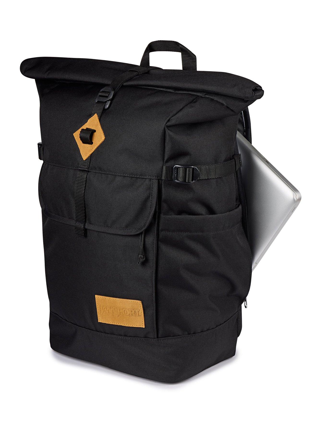 Image 4 of 7 of JanSport Hatchet Rolltop&nbsp;Backpack - Black