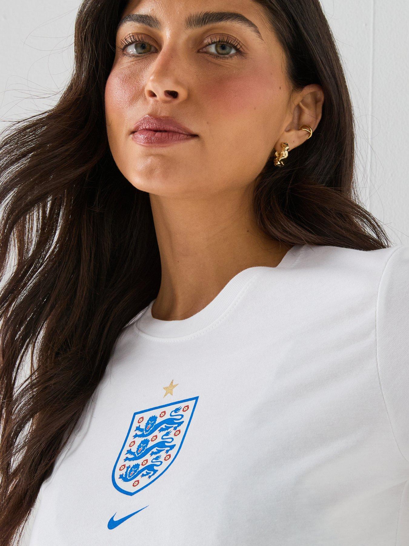 Image 5 of 5 of Nike &nbsp;Womens&nbsp;England Crest T-Shirt - White