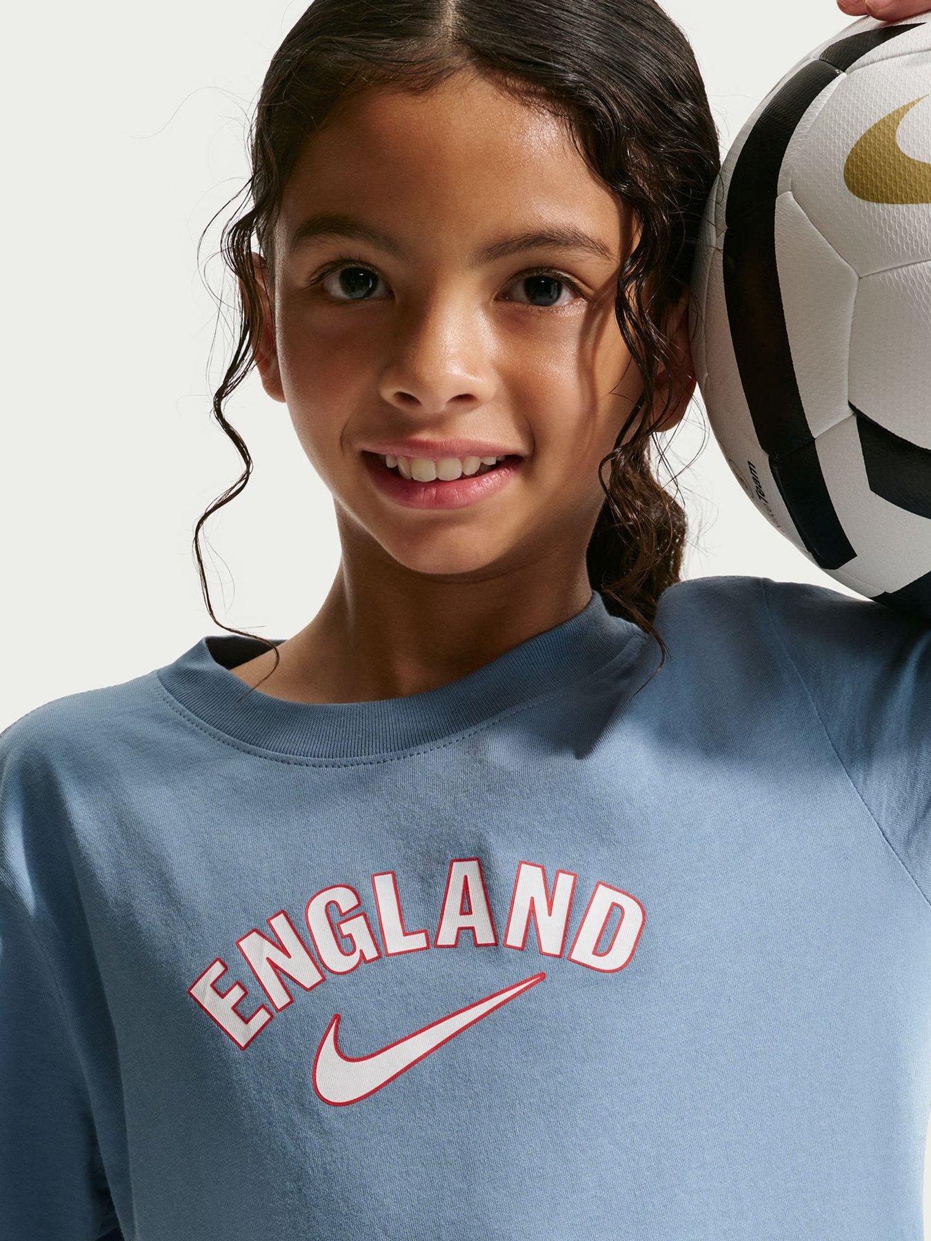 Image 4 of 5 of Nike Older Kids England Word Mark T-shirt - Blue