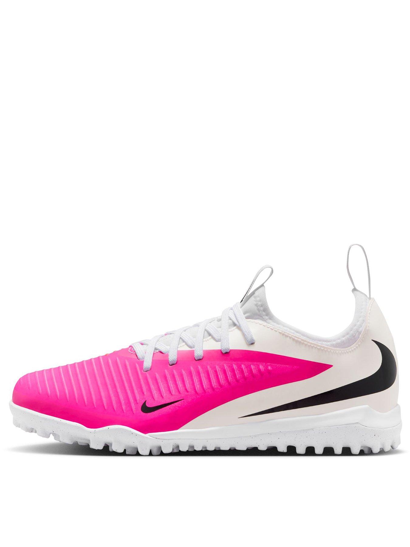Nike Youth Phantom 6 Low Academy Astro Turf Football Boots, Multi-Color/Black, Size 2 Older