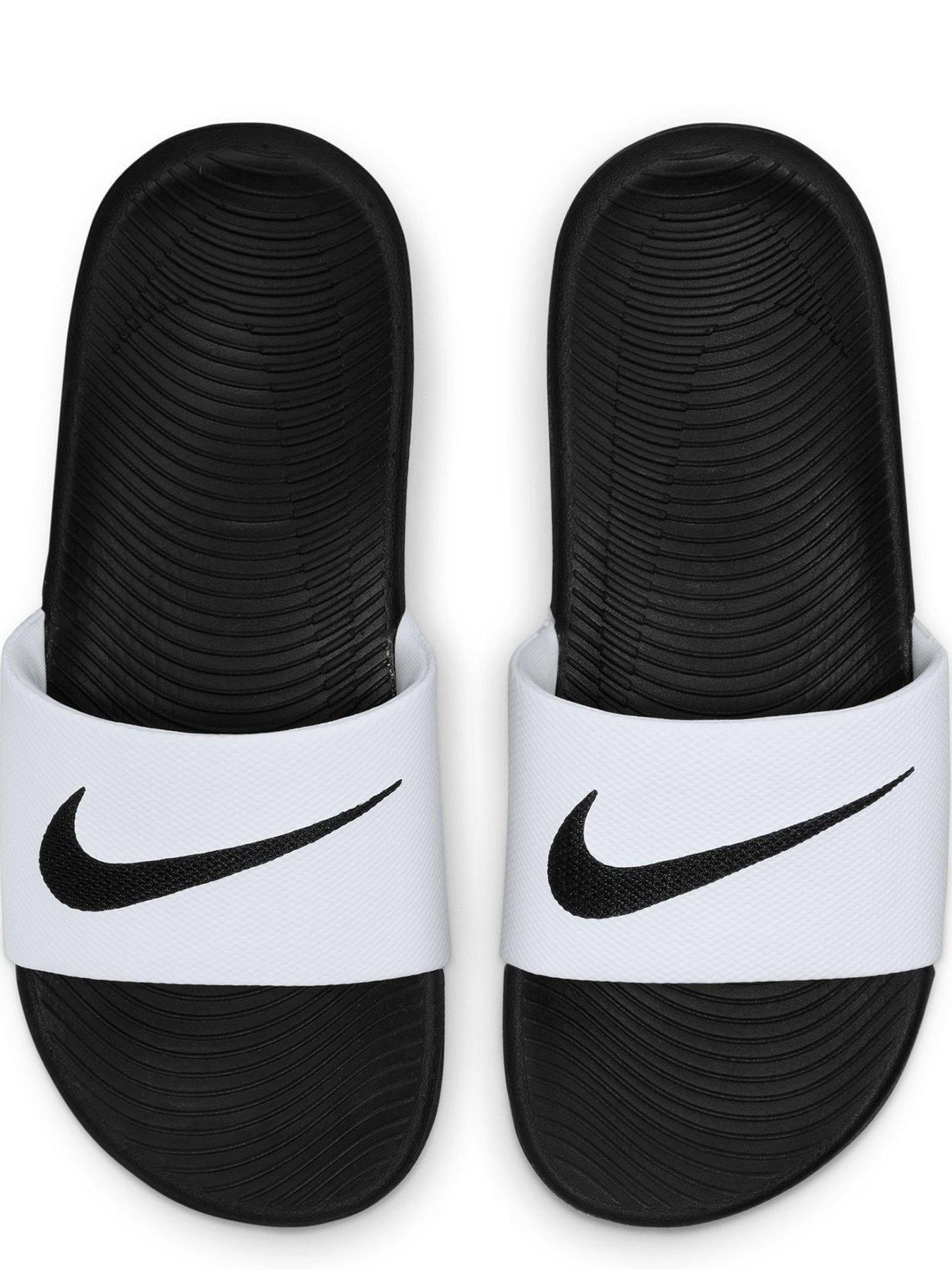 Image 4 of 6 of Nike Little/Big Kids Kawa Slides - White