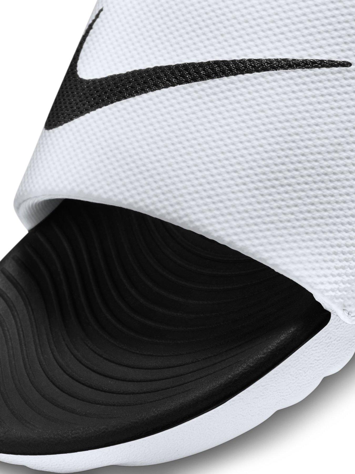 Image 6 of 6 of Nike Little/Big Kids Kawa Slides - White