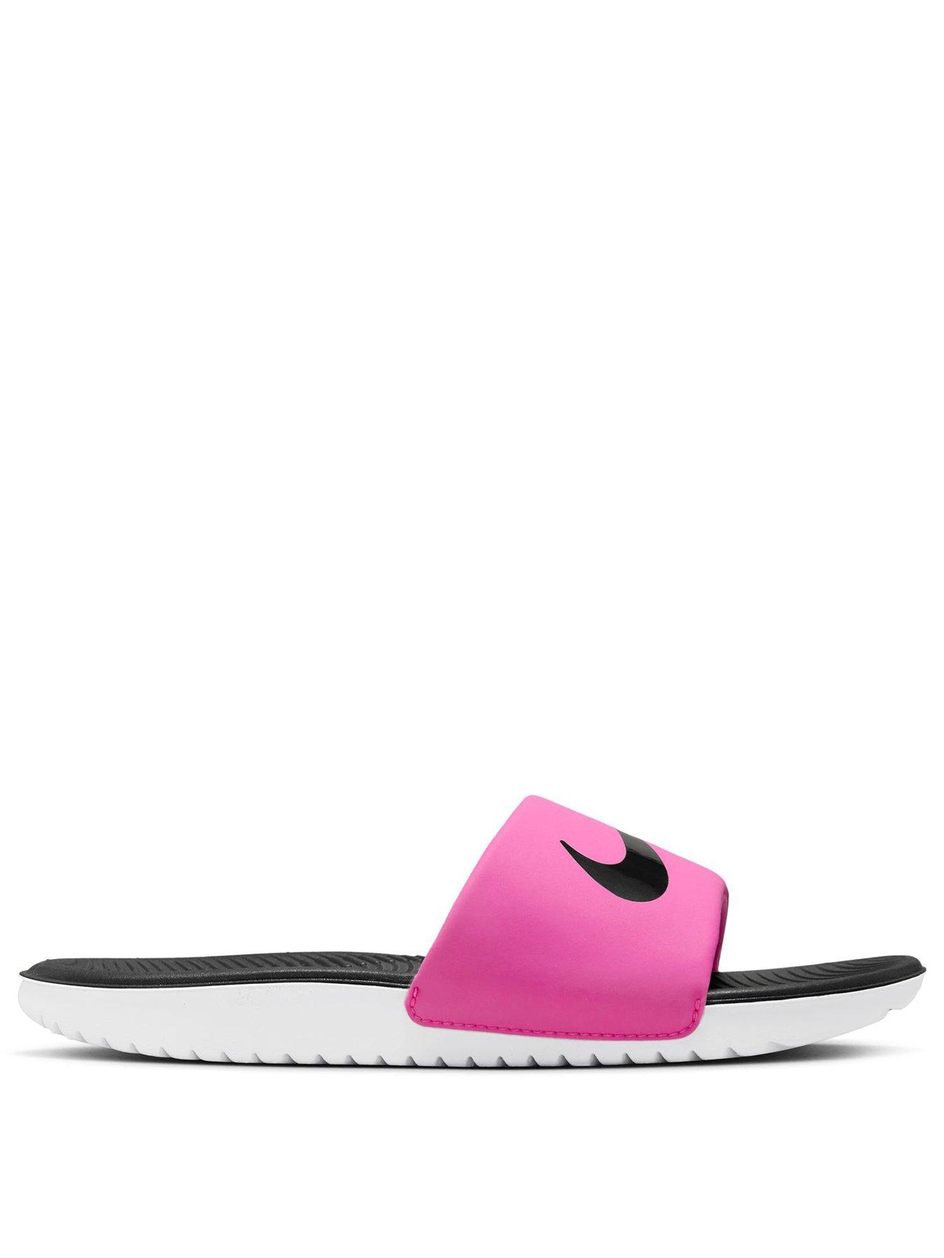 Image 2 of 6 of Nike Little/Big Kids Kawa Slides - Pink