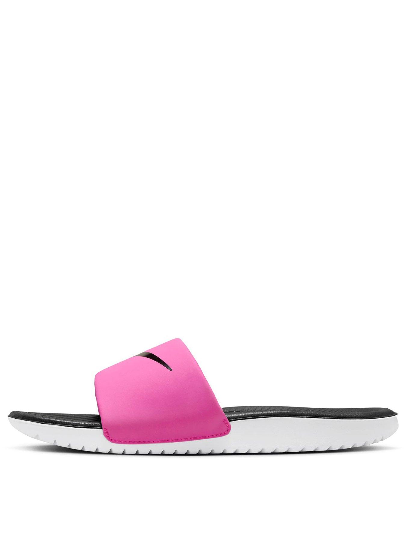 Image 3 of 6 of Nike Little/Big Kids Kawa Slides - Pink