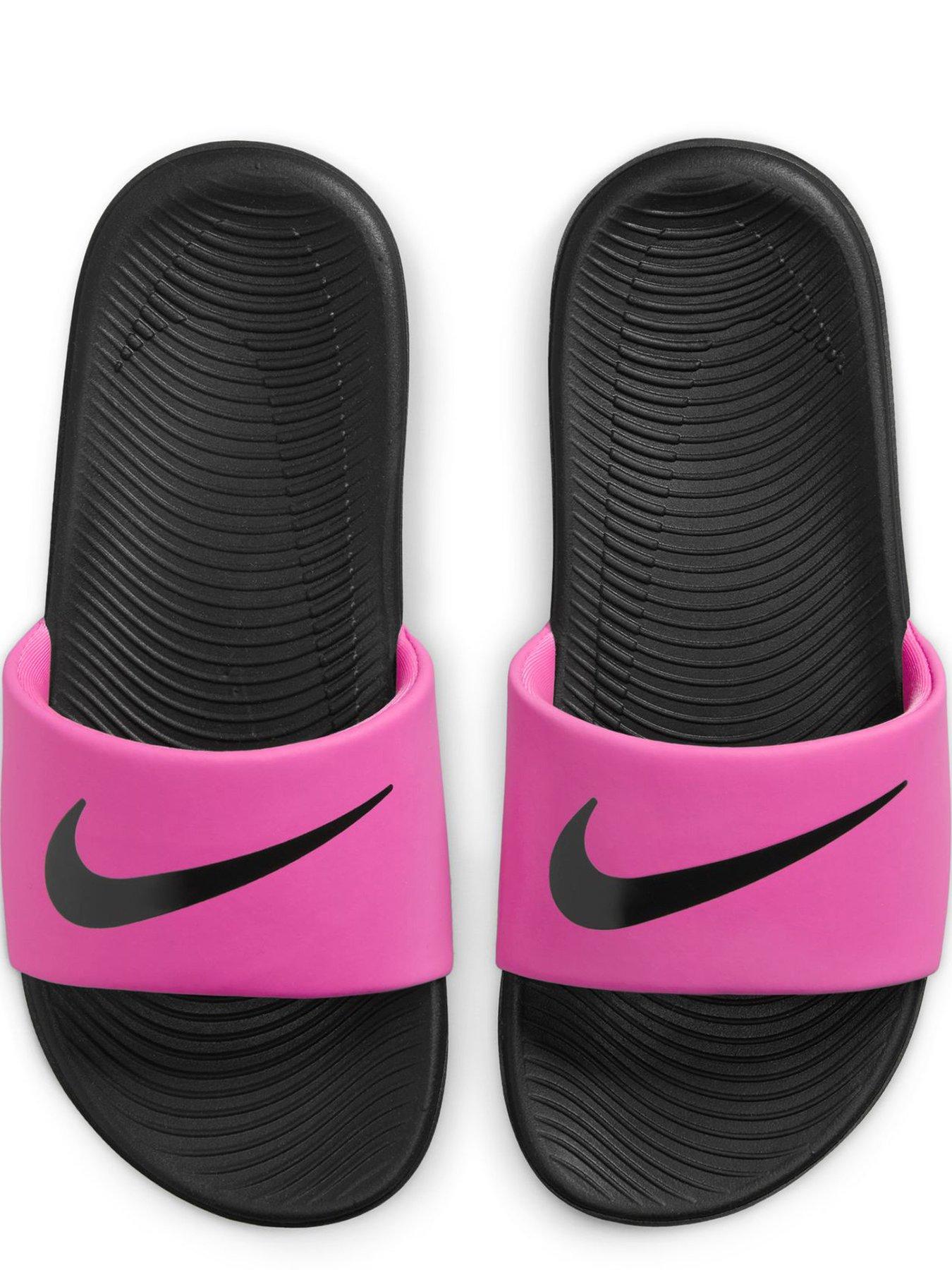 Image 4 of 6 of Nike Little/Big Kids Kawa Slides - Pink
