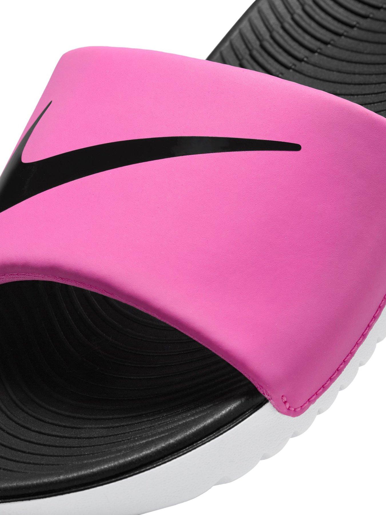 Image 6 of 6 of Nike Little/Big Kids Kawa Slides - Pink