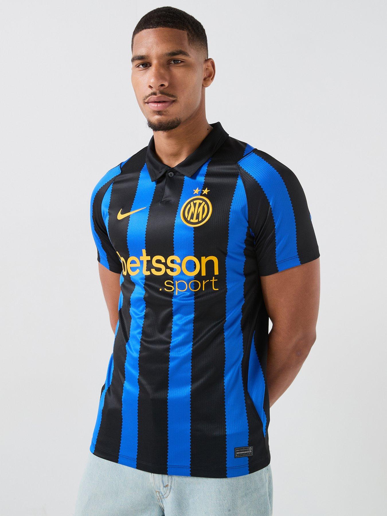 Nike Mens Inter Milan 26/27 & Home Stadium Short Sleeve Shirt - Black/Blue