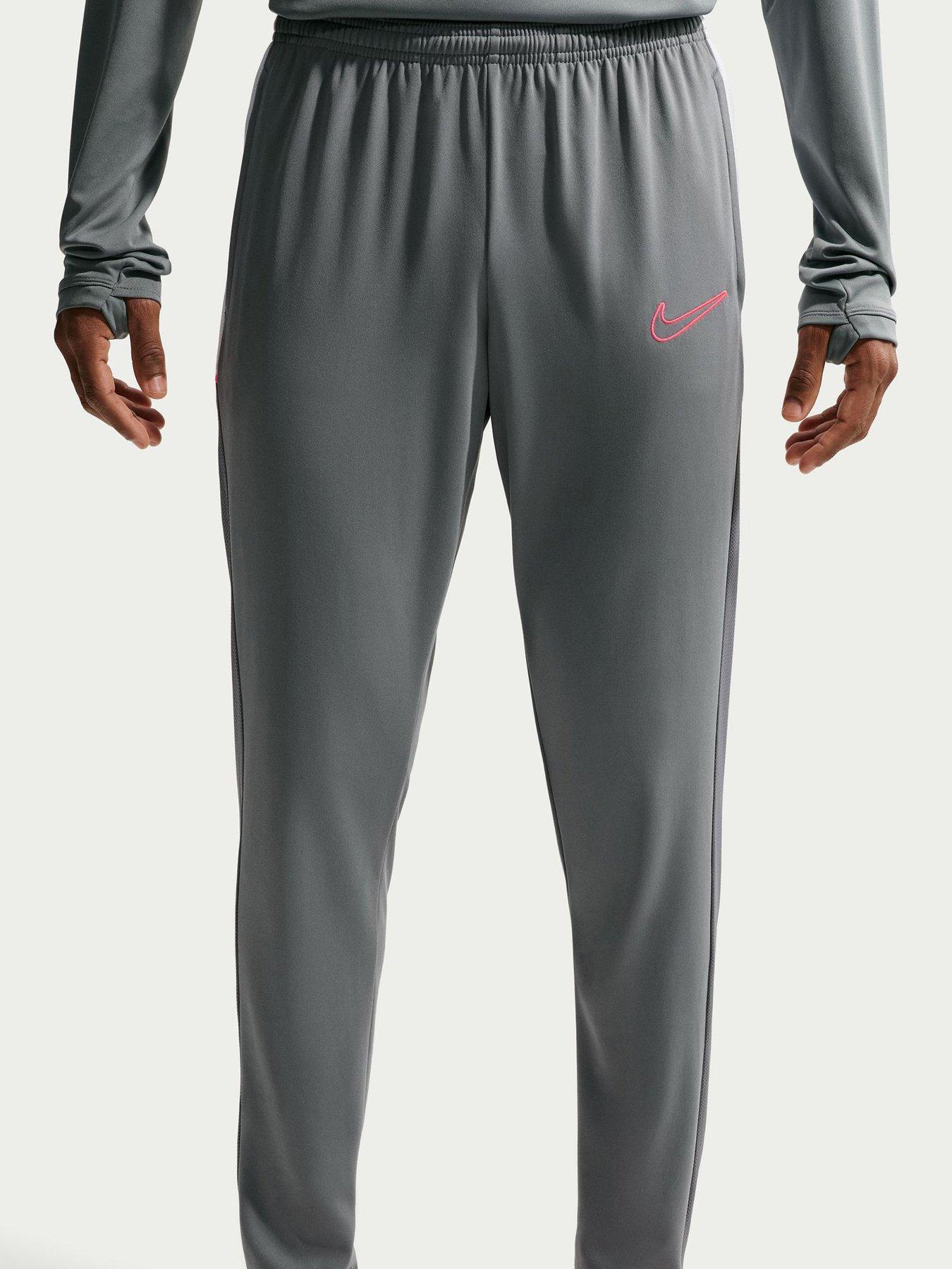 Nike Mens Academy 25 Pants, Smoke Grey/White/Hot Punch/Hot, Size 2Xl, Men