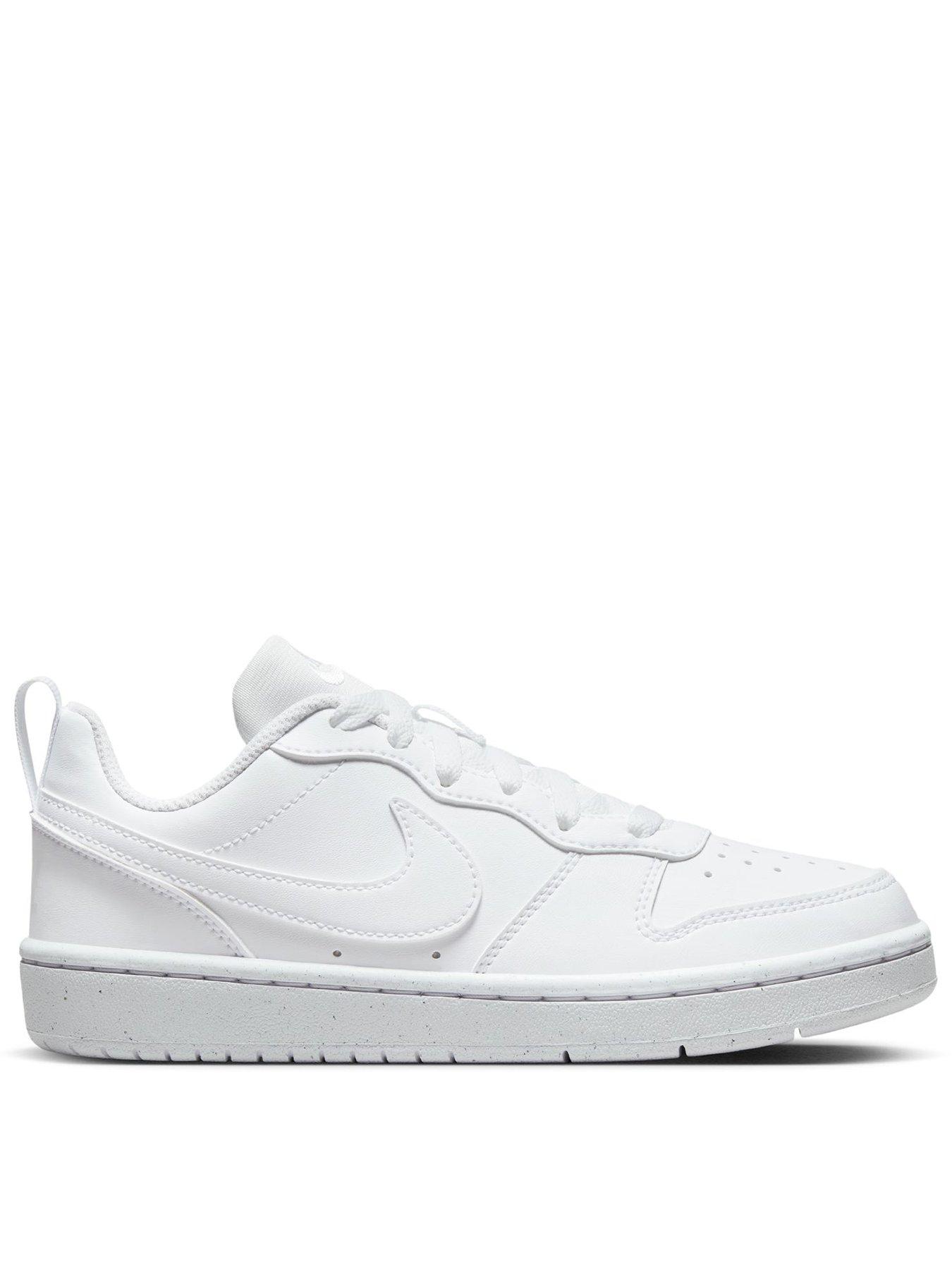 Nike Big Kids' Court Borough Low Recraft Trainers - White