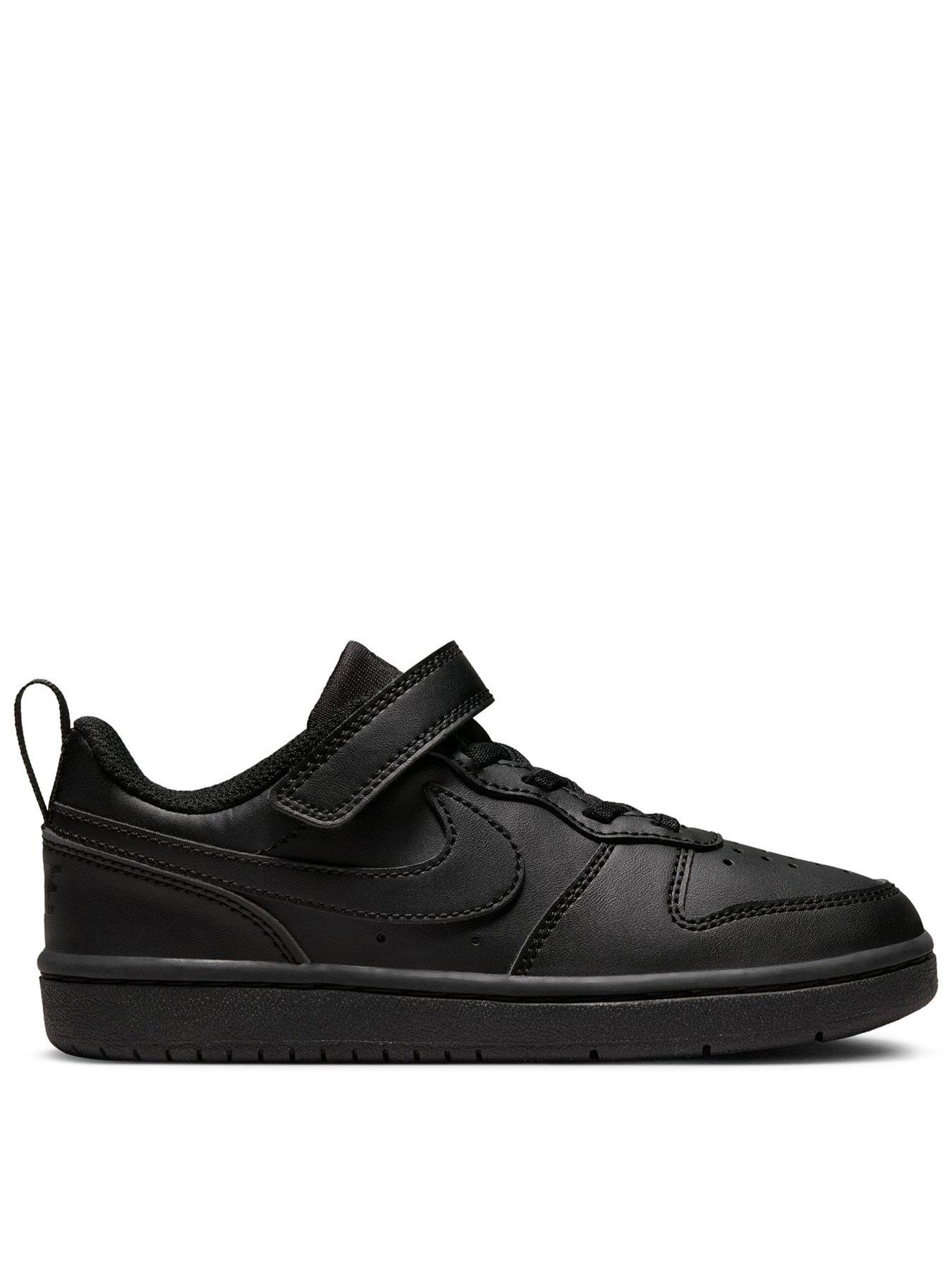 Nike Little Kids' Court Borough Low Recraft Trainers - Black