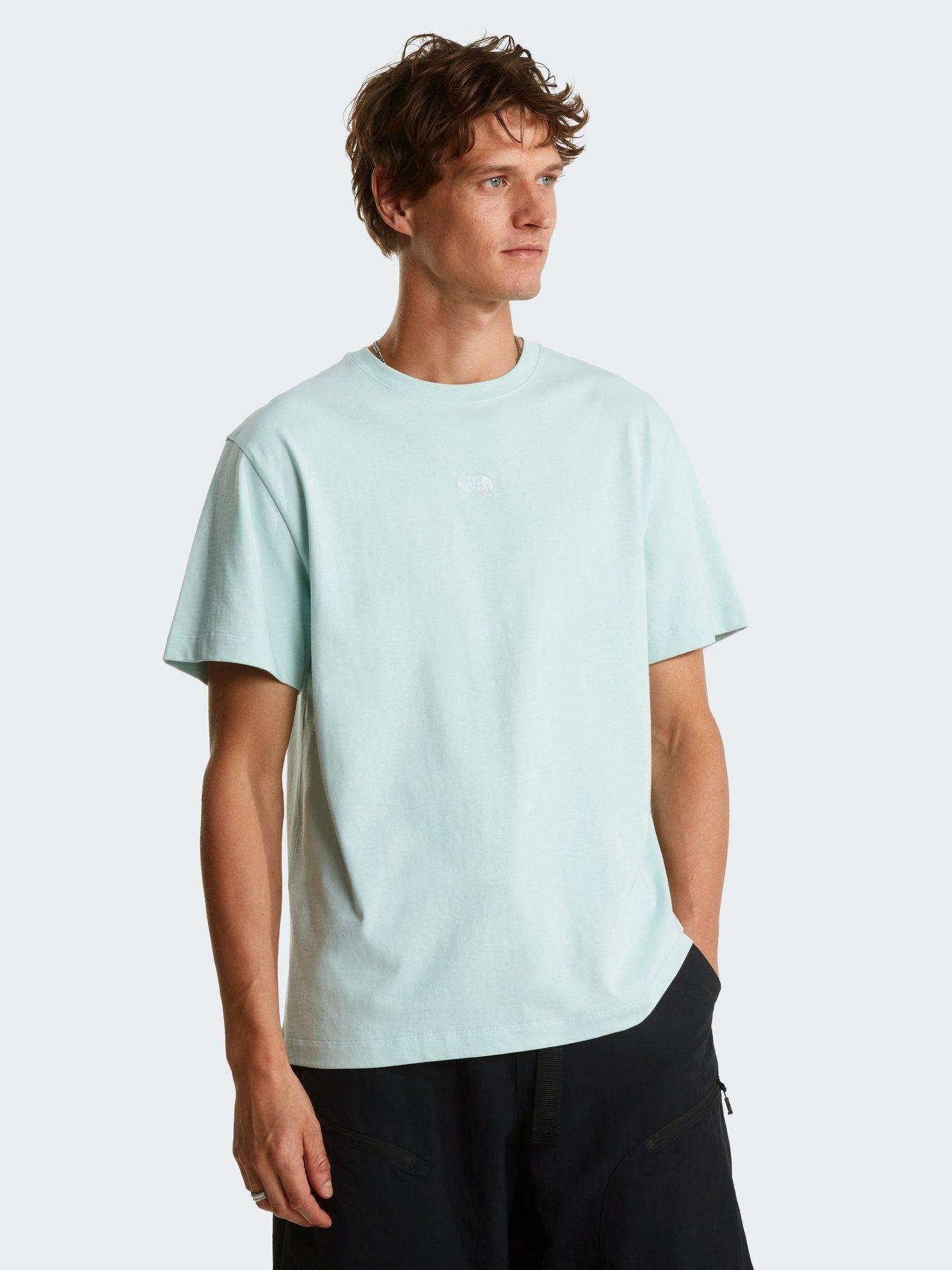 The North Face Mens Essential Centre Logo Relaxed T-Shirt - Blue