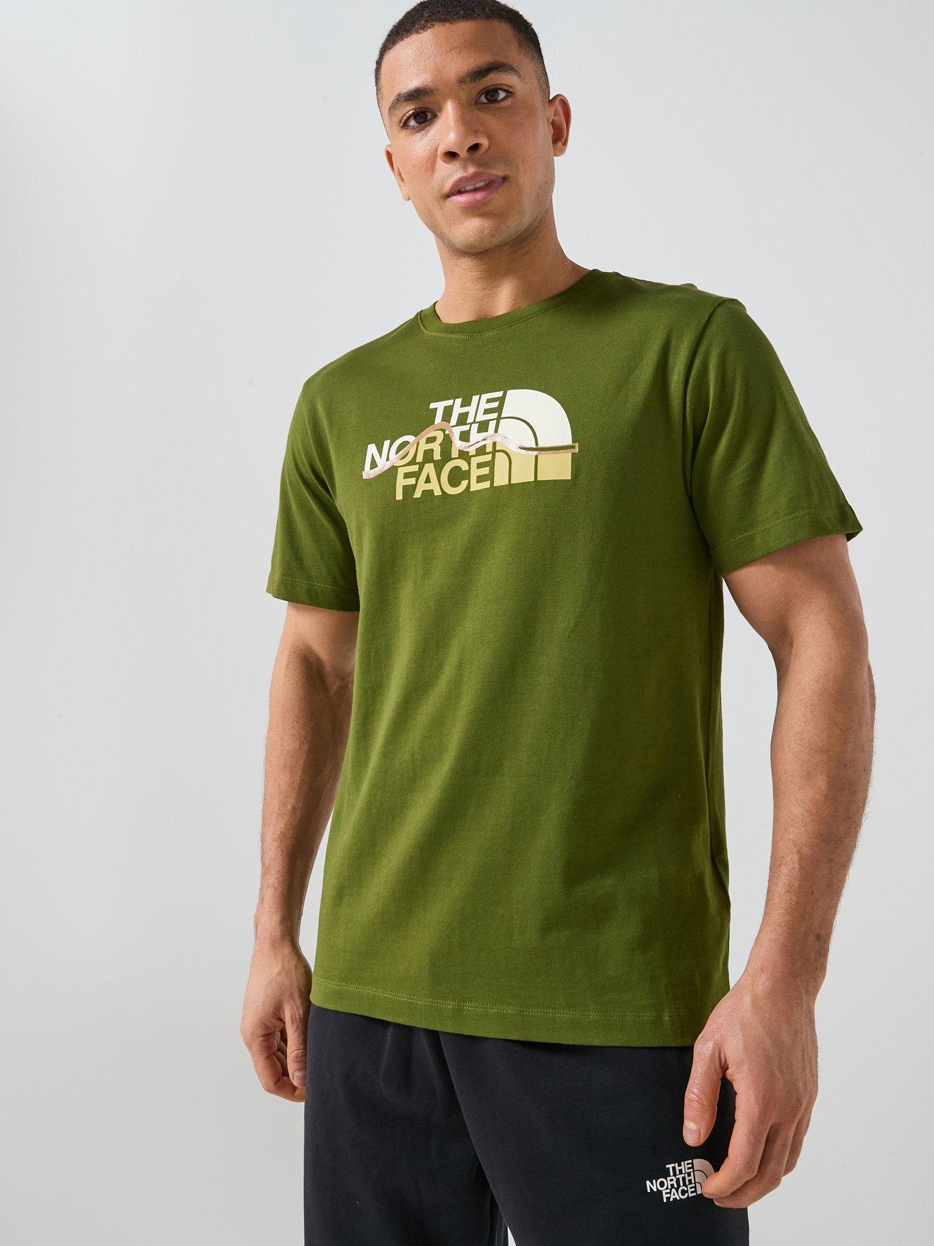 The North Face Mens Mountain Line T-Shirt - Green