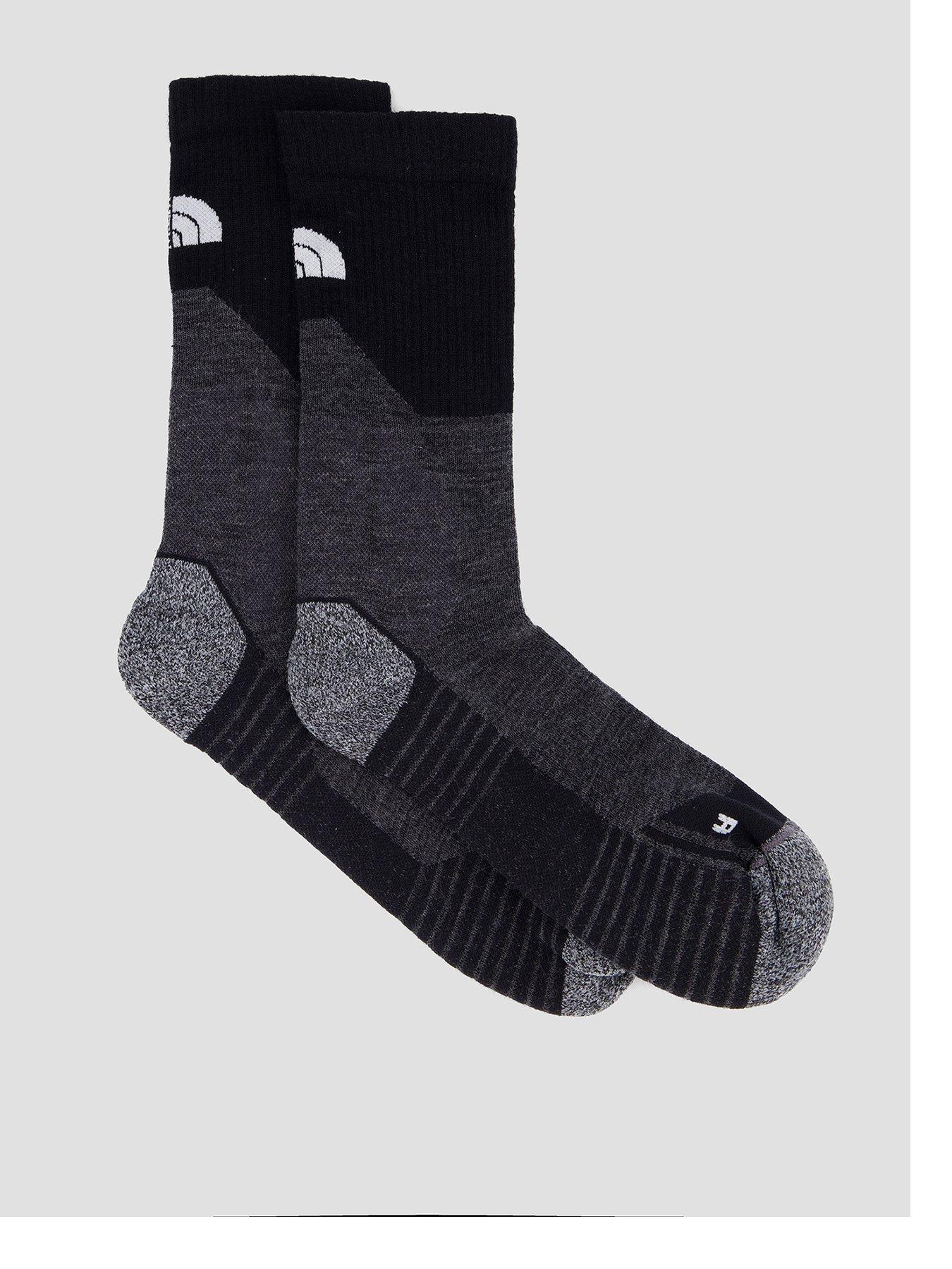 The North Face Adults Hiking Crew Cushioned Socks 3 Pack - Black