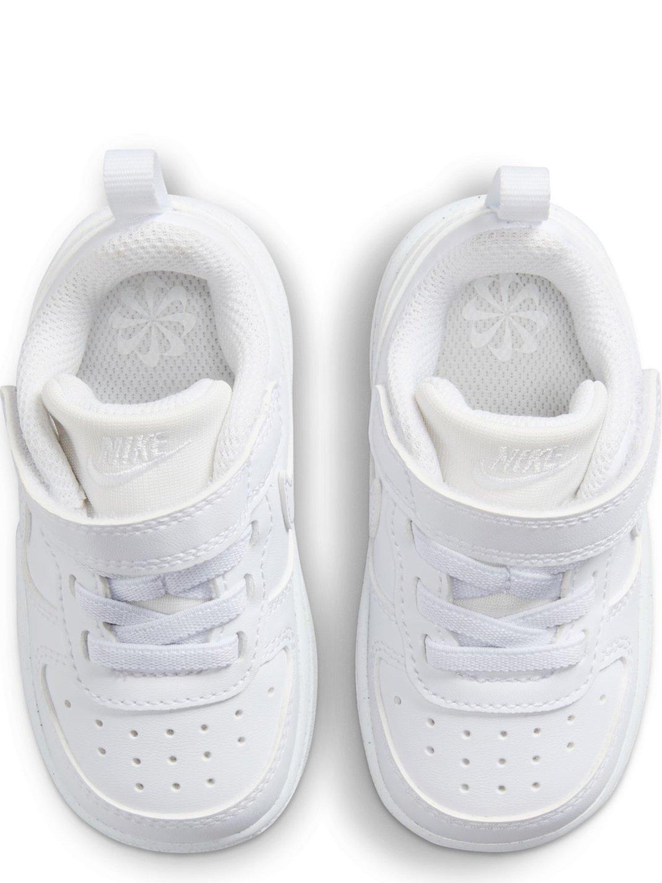 Image 4 of 8 of Nike Baby/Toddler Court Borough Low Recraft Trainers - White