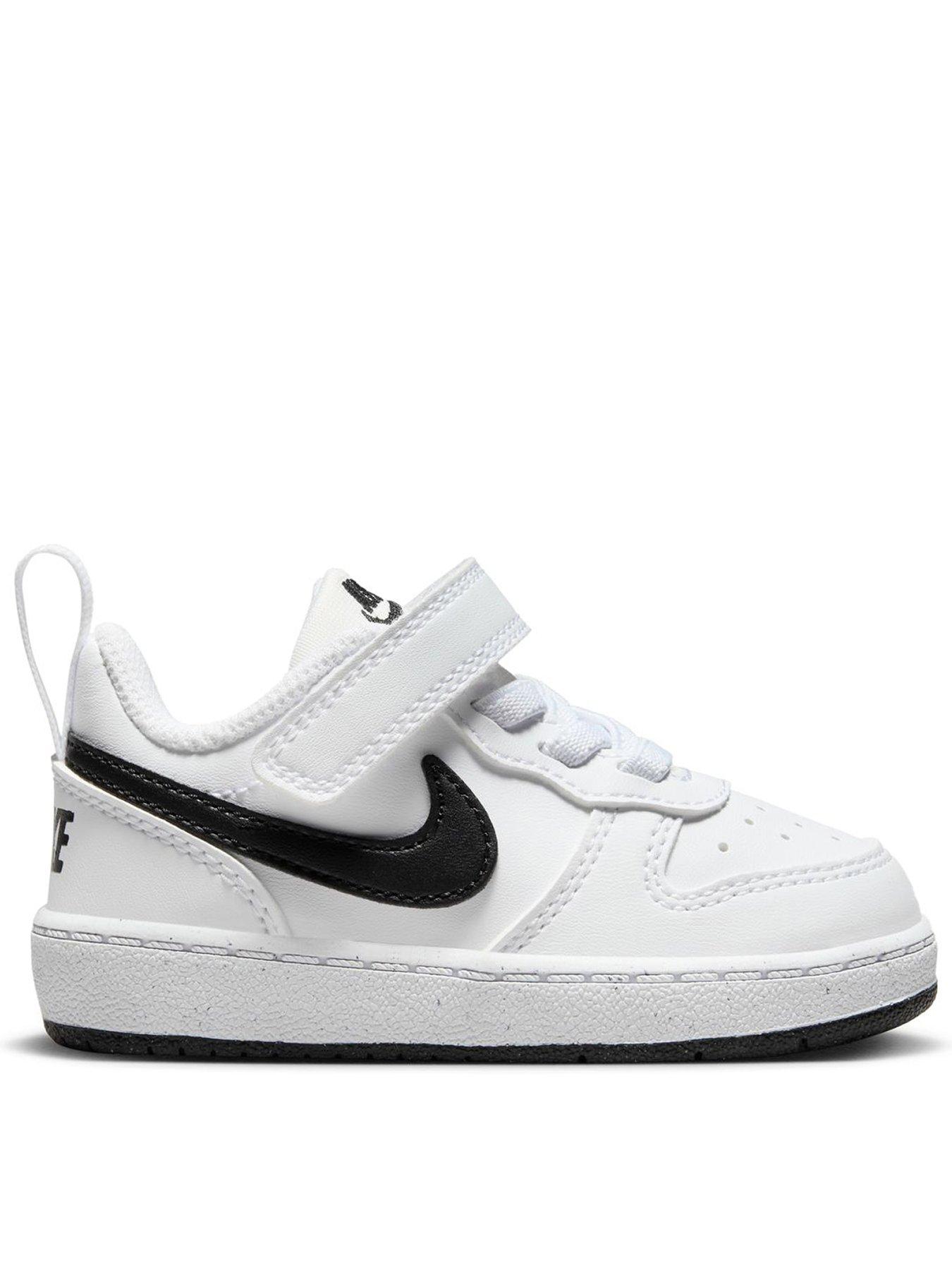 Image 1 of 8 of Nike Baby/Toddler Nike Court Borough Low Recraft Trainers - White
