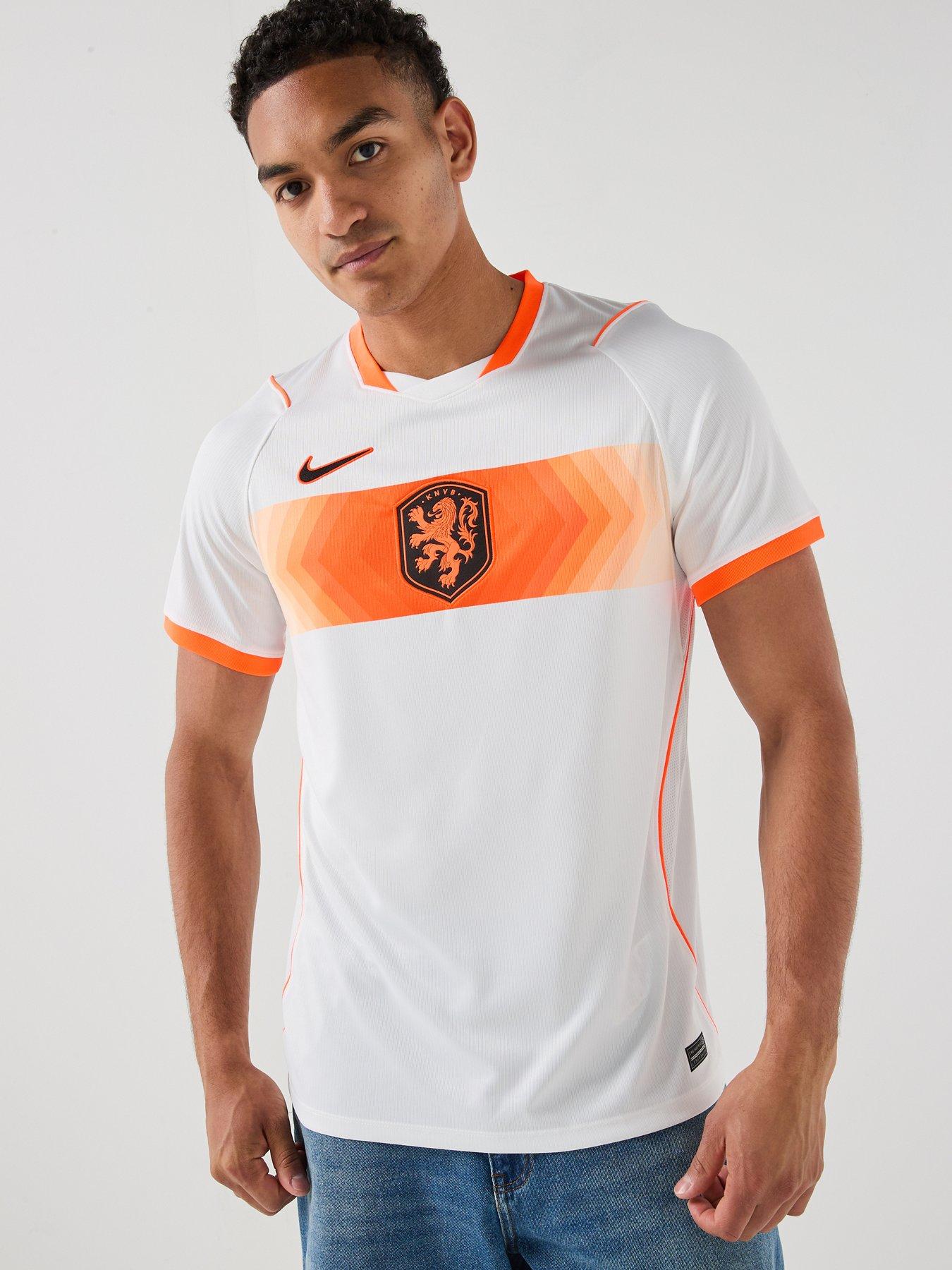 Nike Men's Netherlands 2026 Dri-FIT Stadium Away Shirt, White/Hyper Crimson/Black, Size 2Xl, Men