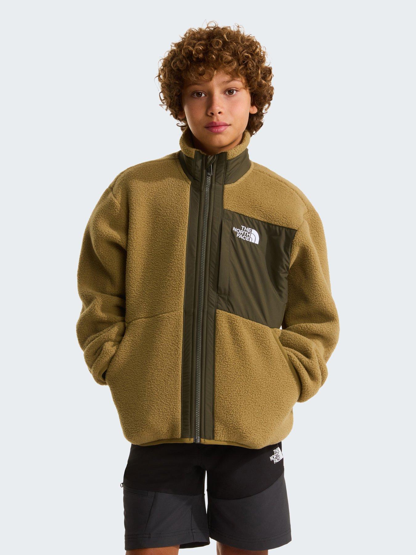The North Face Junior Boys Yumiori Full Zip Fleece Jacket - Green