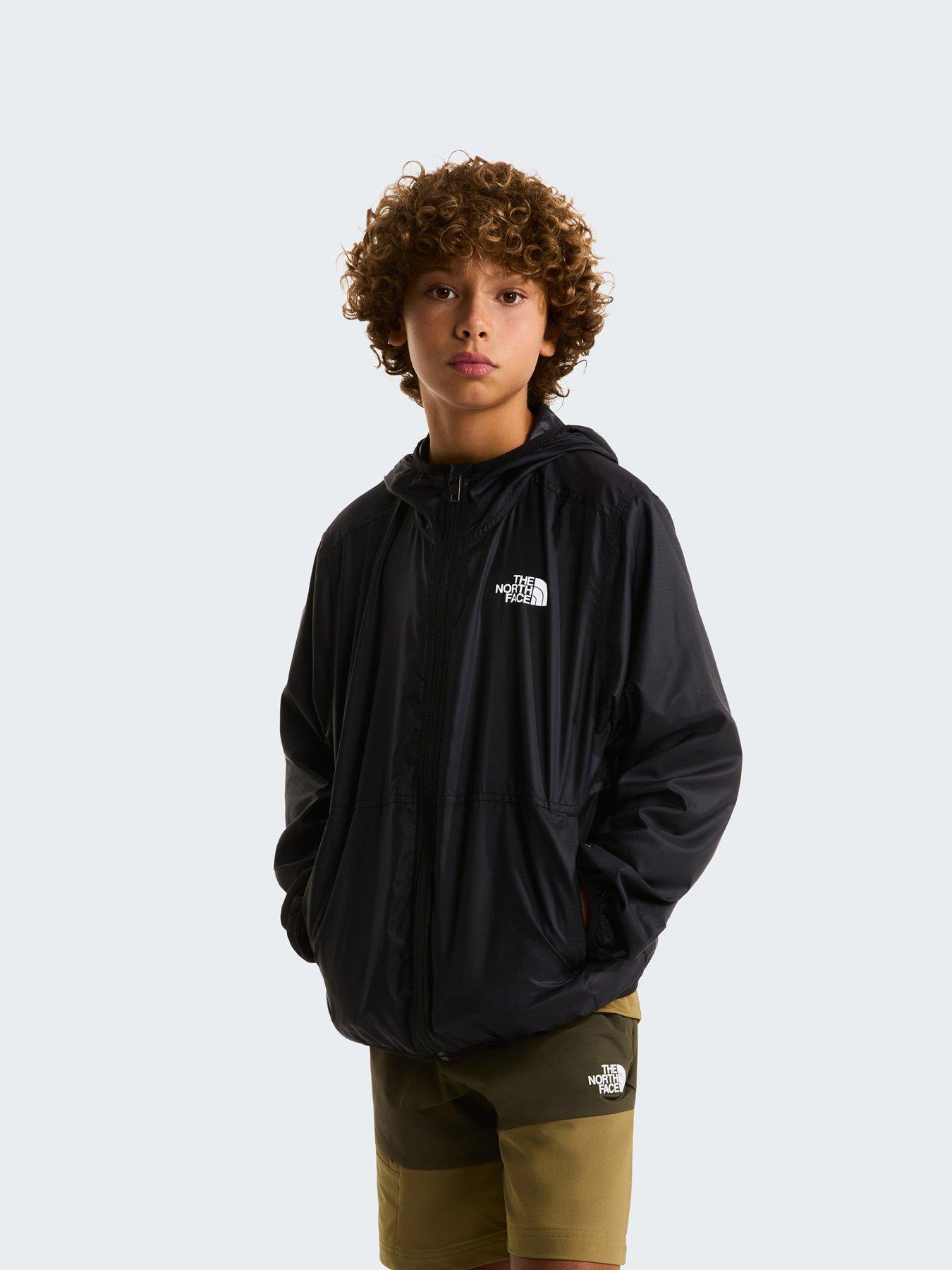 The North Face Junior Boys Cyclone Wind Jacket, Black, Size 2Xl=18 Years+