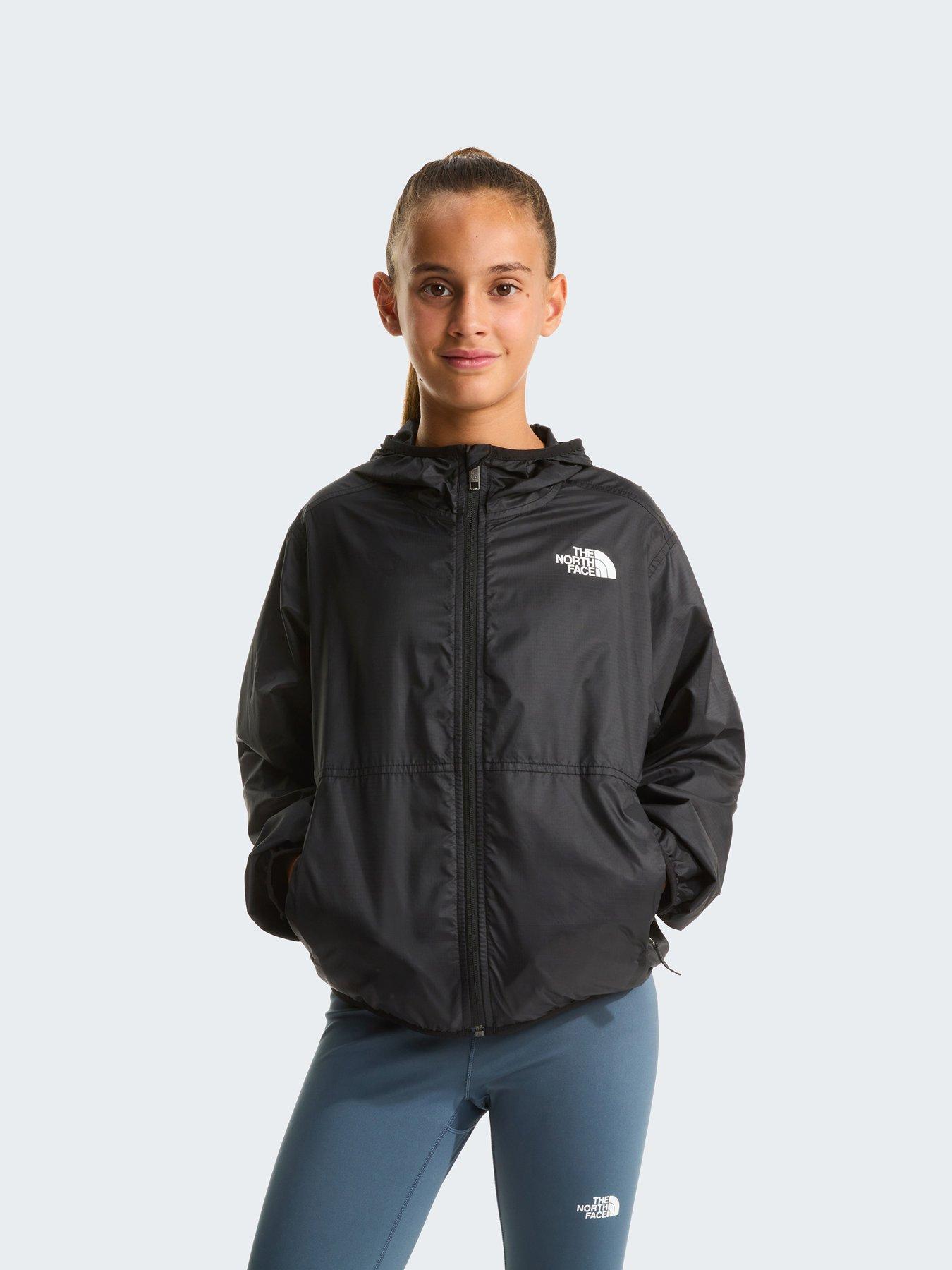 The North Face Junior Girls Cyclone Wind Jacket, Black, Size 2Xl=18 Years+