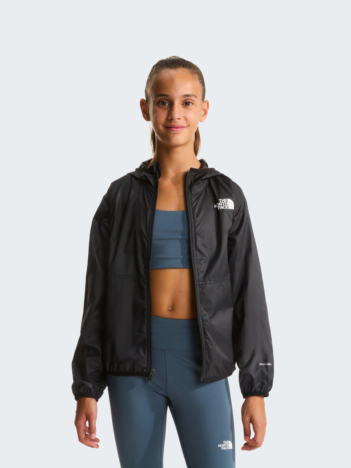 Image 4 of 6 of The North Face Junior Girls Cyclone Wind Jacket - Black